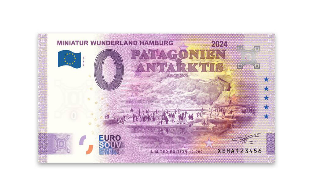 Euro-Souvenirschein Motiv "Patagonien & Antarktis" (2024-30) Euro-Souvenirschein Motiv "Patagonien & Antarktis" (2024-30)