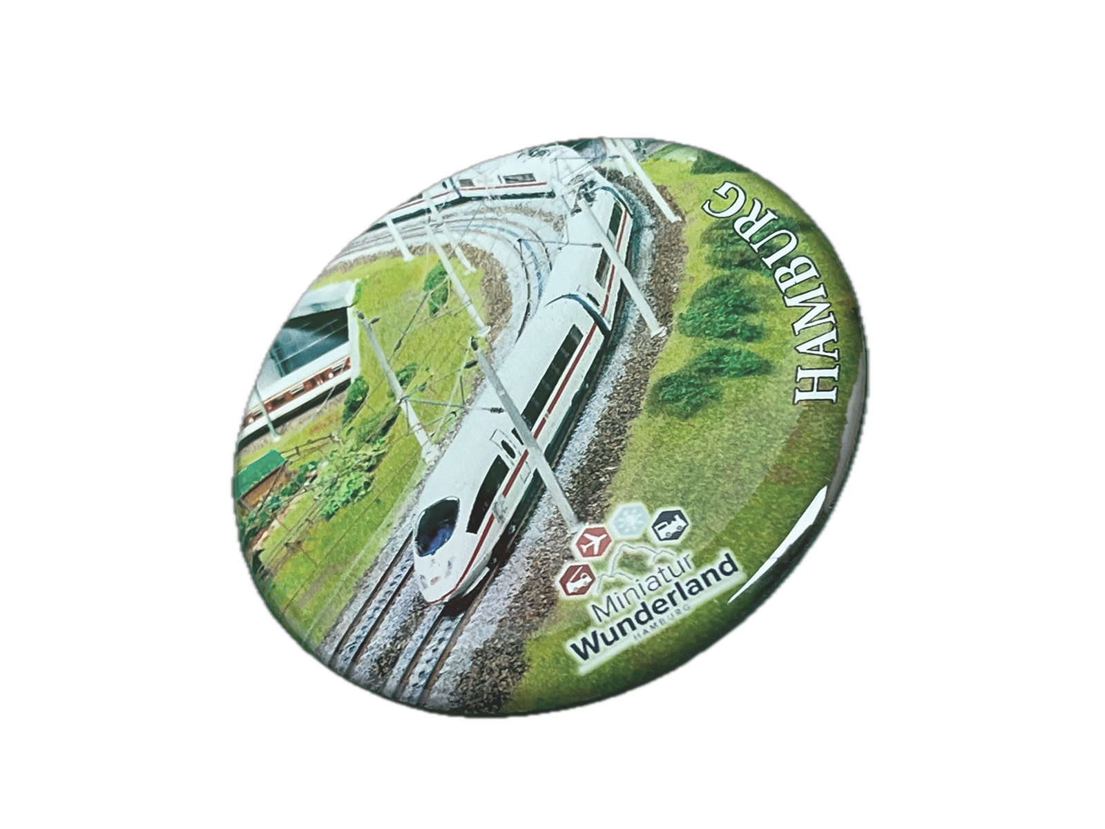 Magnet Rund -  ICE im Wunderland Magnet Rund -  ICE im Wunderland