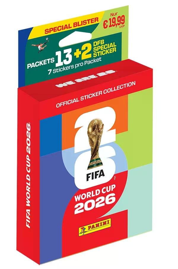 Panini WM 2026 Sticker ECO BLISTER XL (13 Packs + 2 DFB)