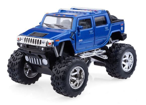 KINSMART 2005 Hummer H2 SUV Off Road - Rot, Blau, Schwarz, Gelb 1:40