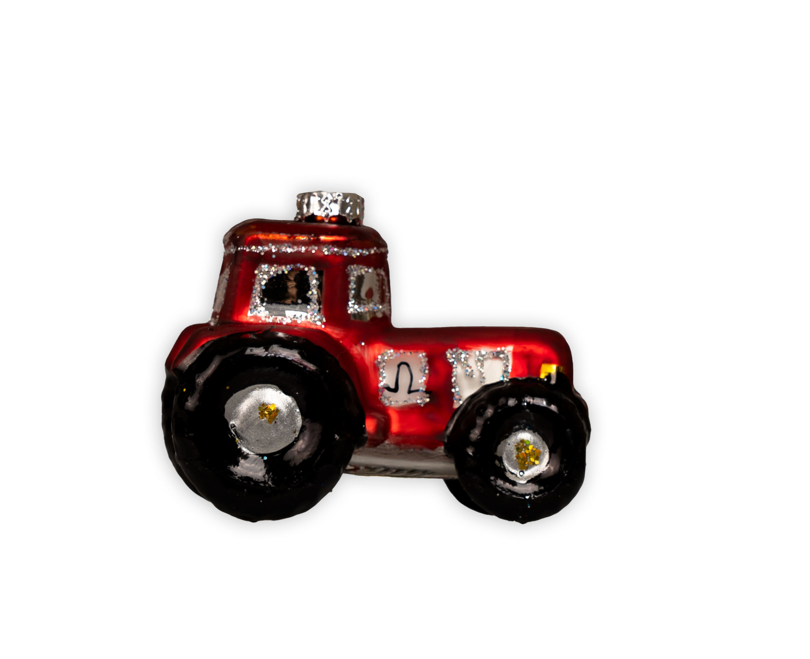 Weihnachtsbaumschmuck Traktor rot