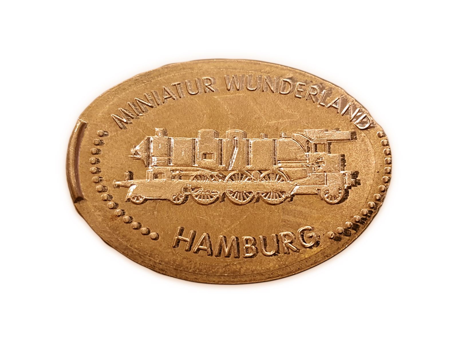 Prägemünze Motiv "Dampflok" Prägemünze Motiv "Dampflok"