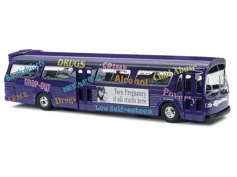 Busch 44504 Amerikanischer Bus Fishbowl Info Campain