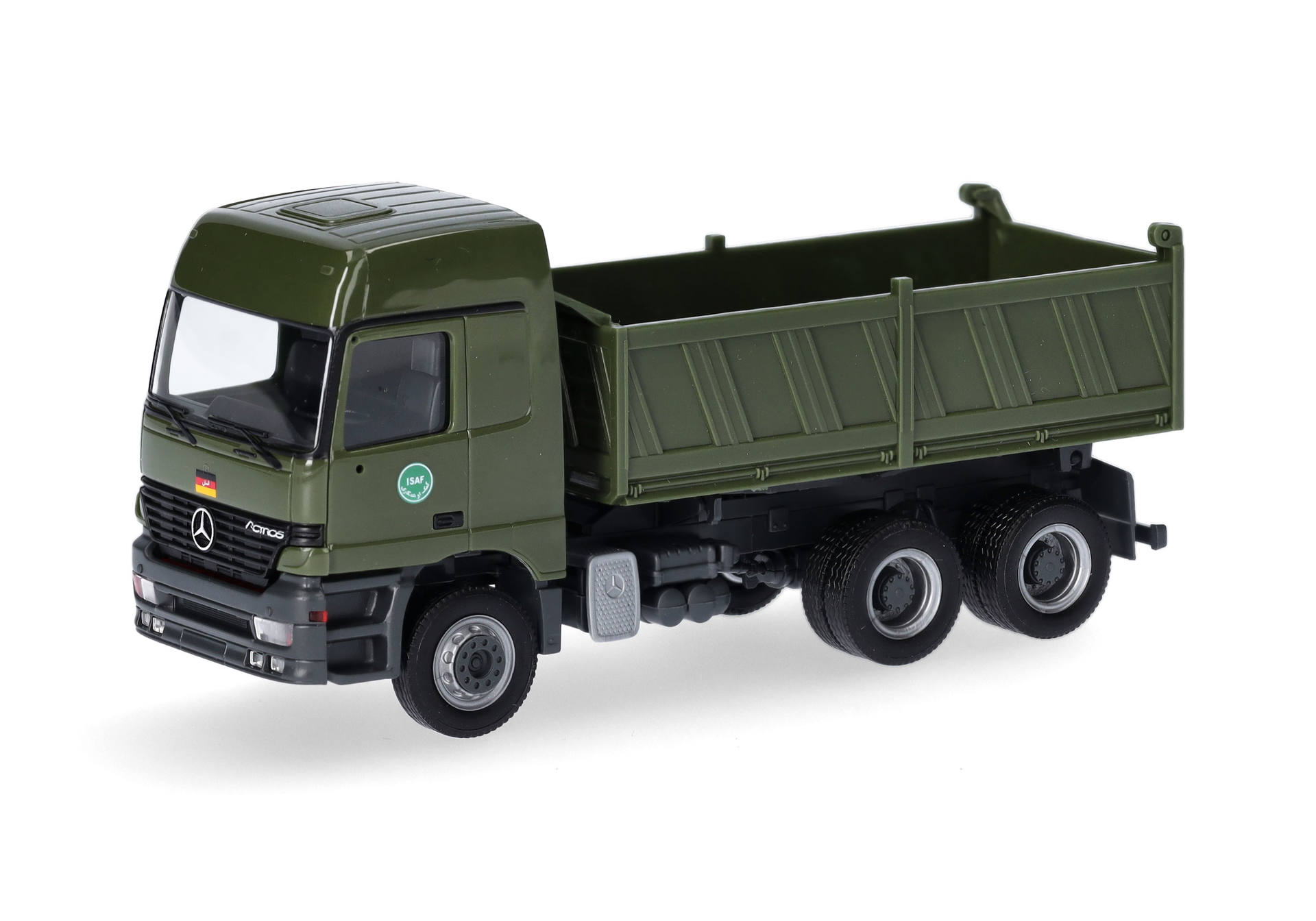Herpa 747004 Mercedes-Benz Actros L 96 Baukipper-LKW "Bundeswehr/Auslandseinsatz" 1:87 Herpa 747004 Mercedes-Benz Actros L 96 Baukipper-LKW "Bundeswehr/Auslandseinsatz" 1:87