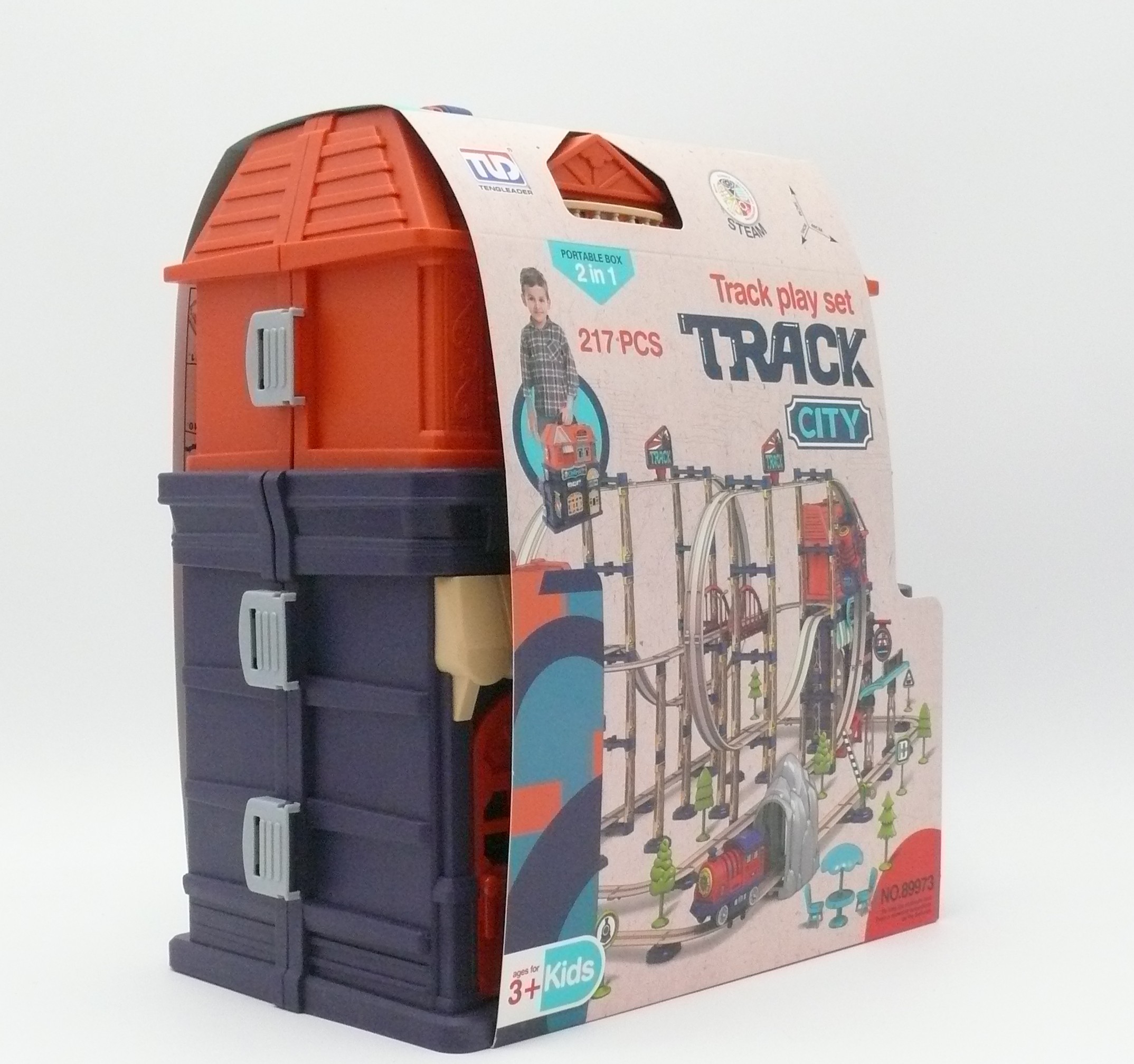 Portable Train Play Set with Tracks