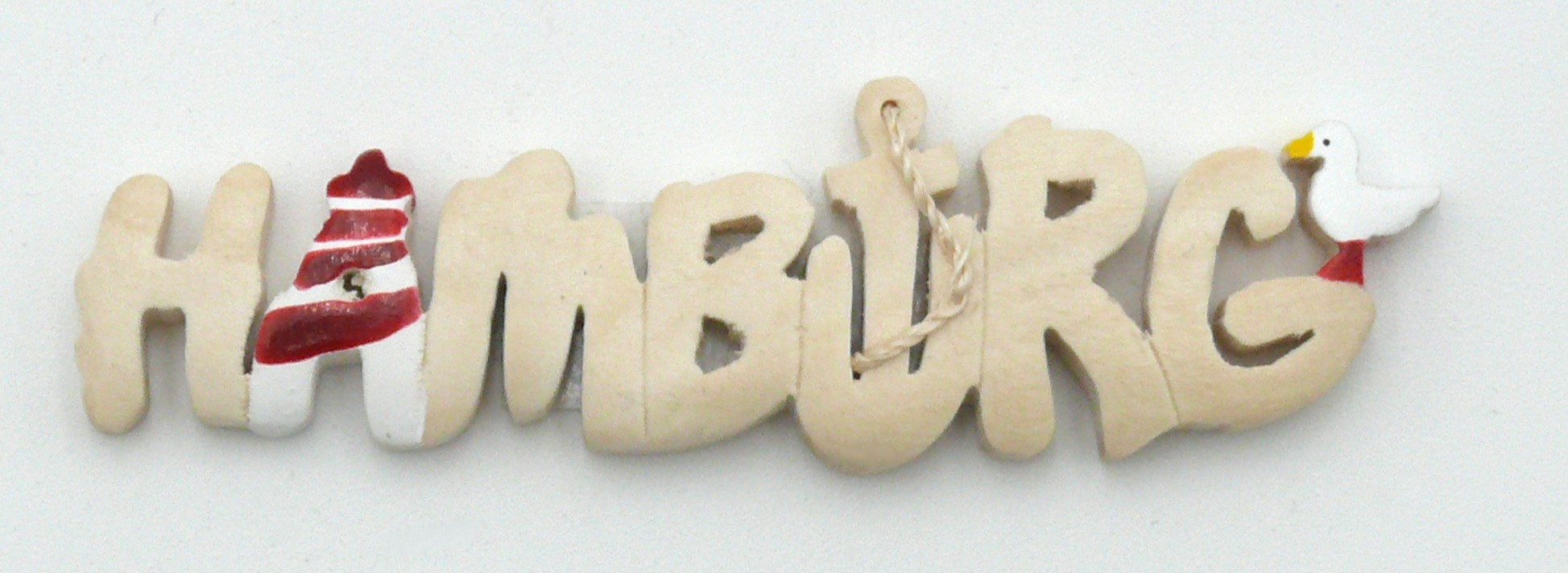 Wooden magnet lettering “Hamburg”