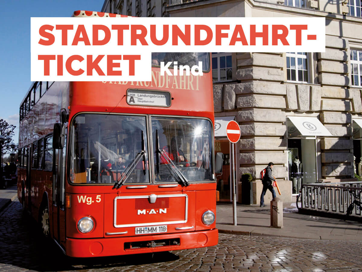 Ticket Stadtrundfahrt Hamburg Kind (6-14 J.)