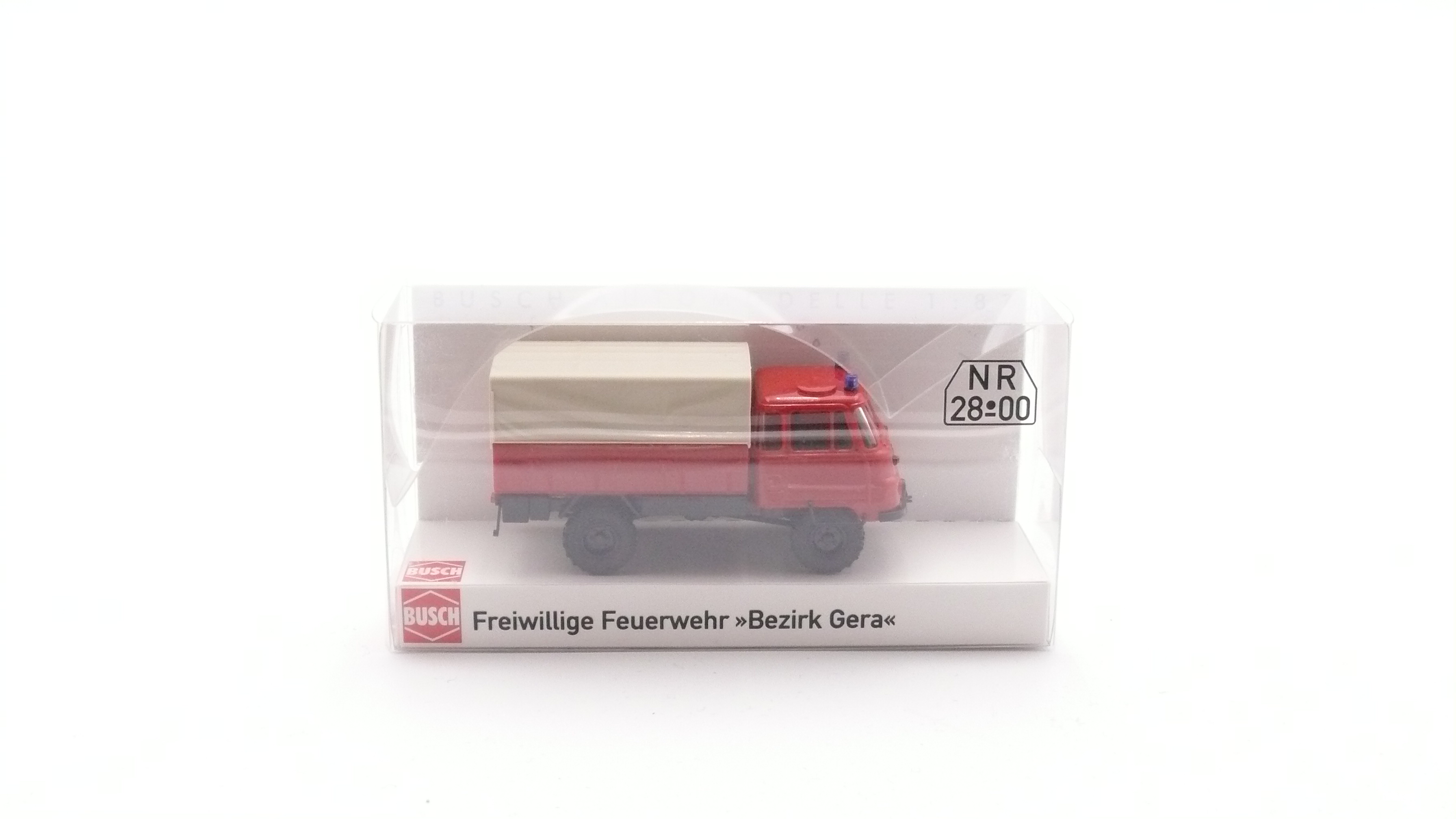 Busch 50229 Robur LO 2002 A "Freiwillige Feuerwehr - Bezirk Gera" NR-28 00 1:87