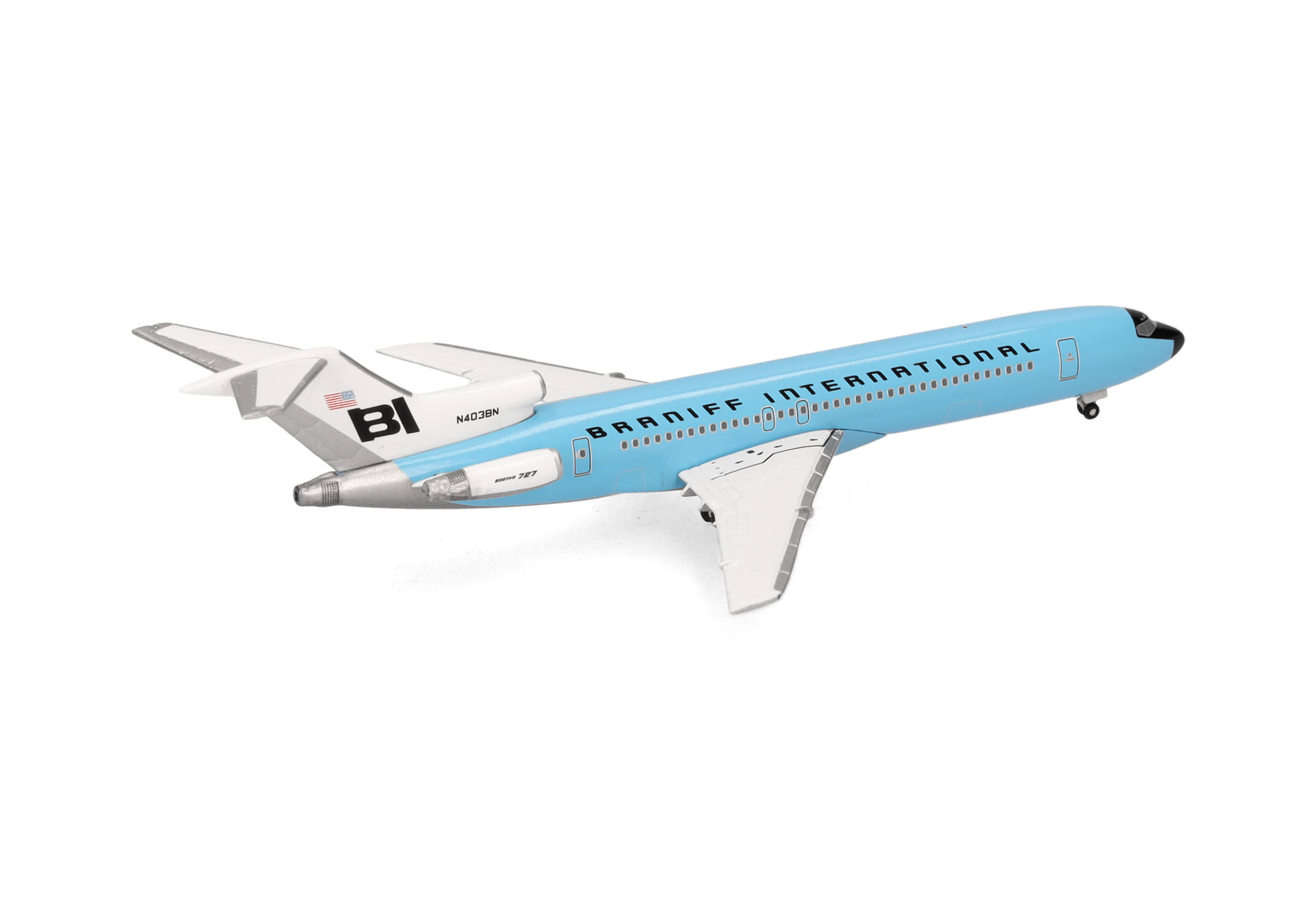 Herpa 537544 Boeing 727-200 Braniff 1:500