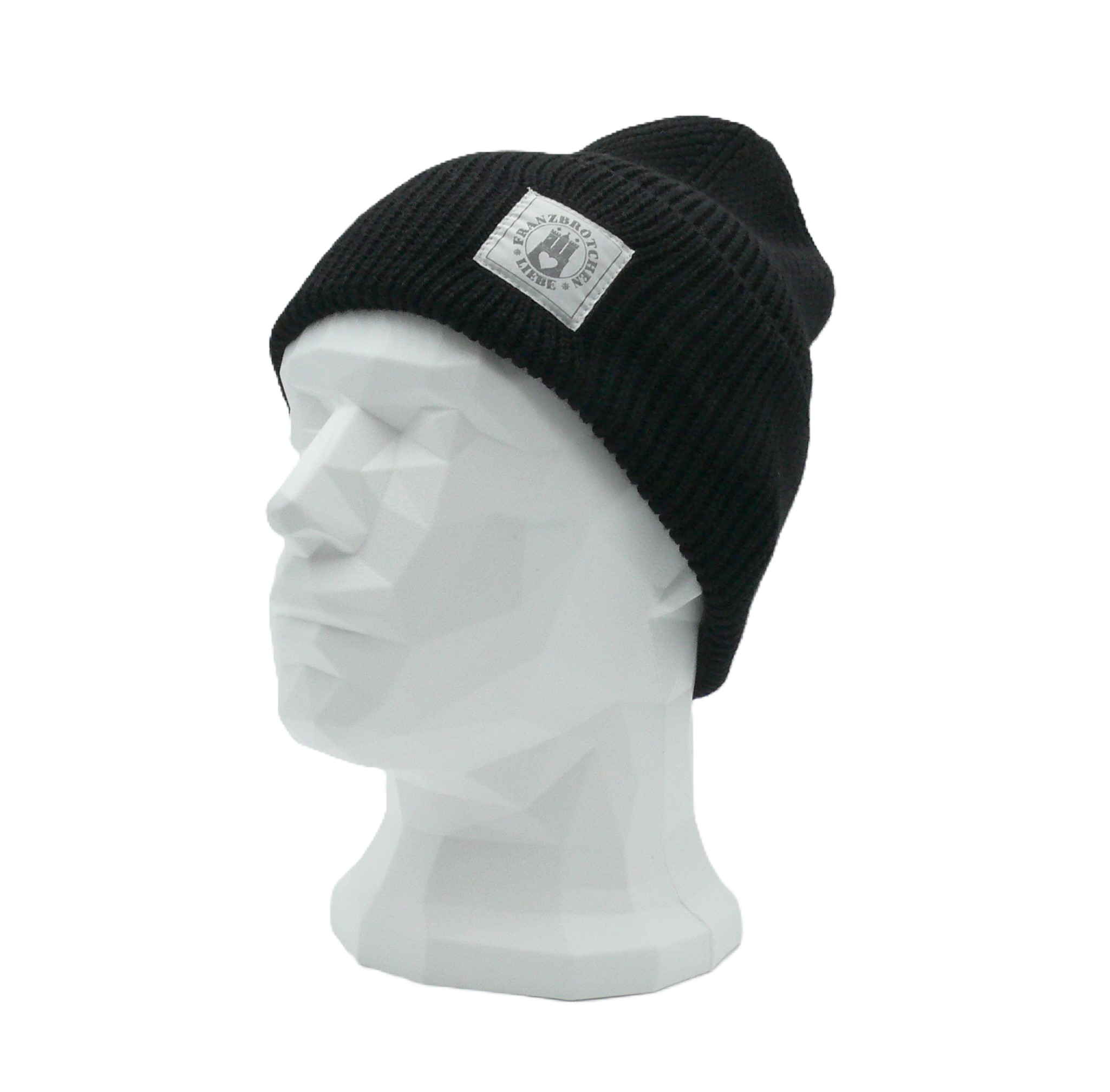 Franzbrötchenliebe Mütze "Alster" - schwarz Franzbrötchenliebe Mütze "Alster" - schwarz