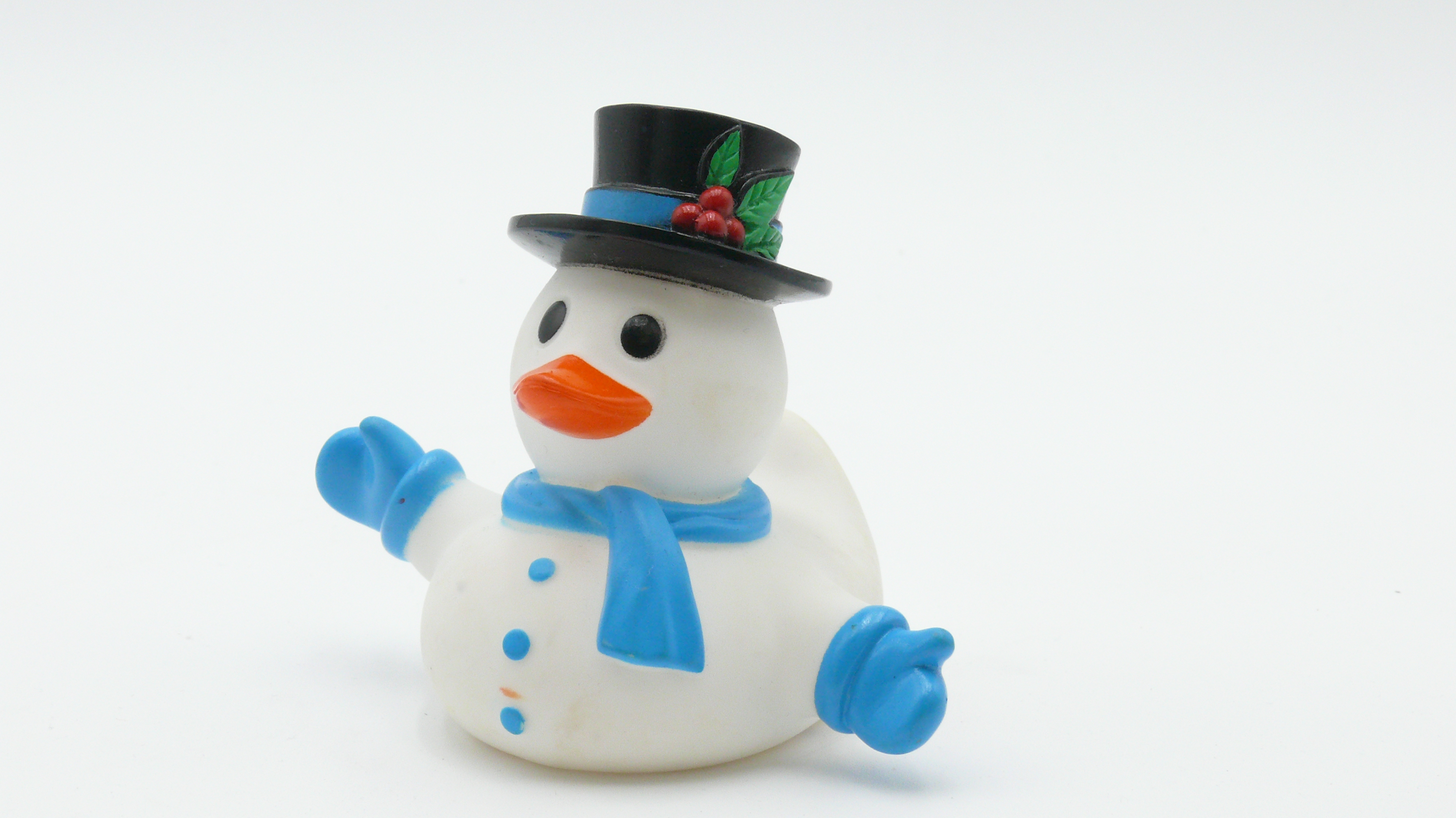 Badeente Schneemann