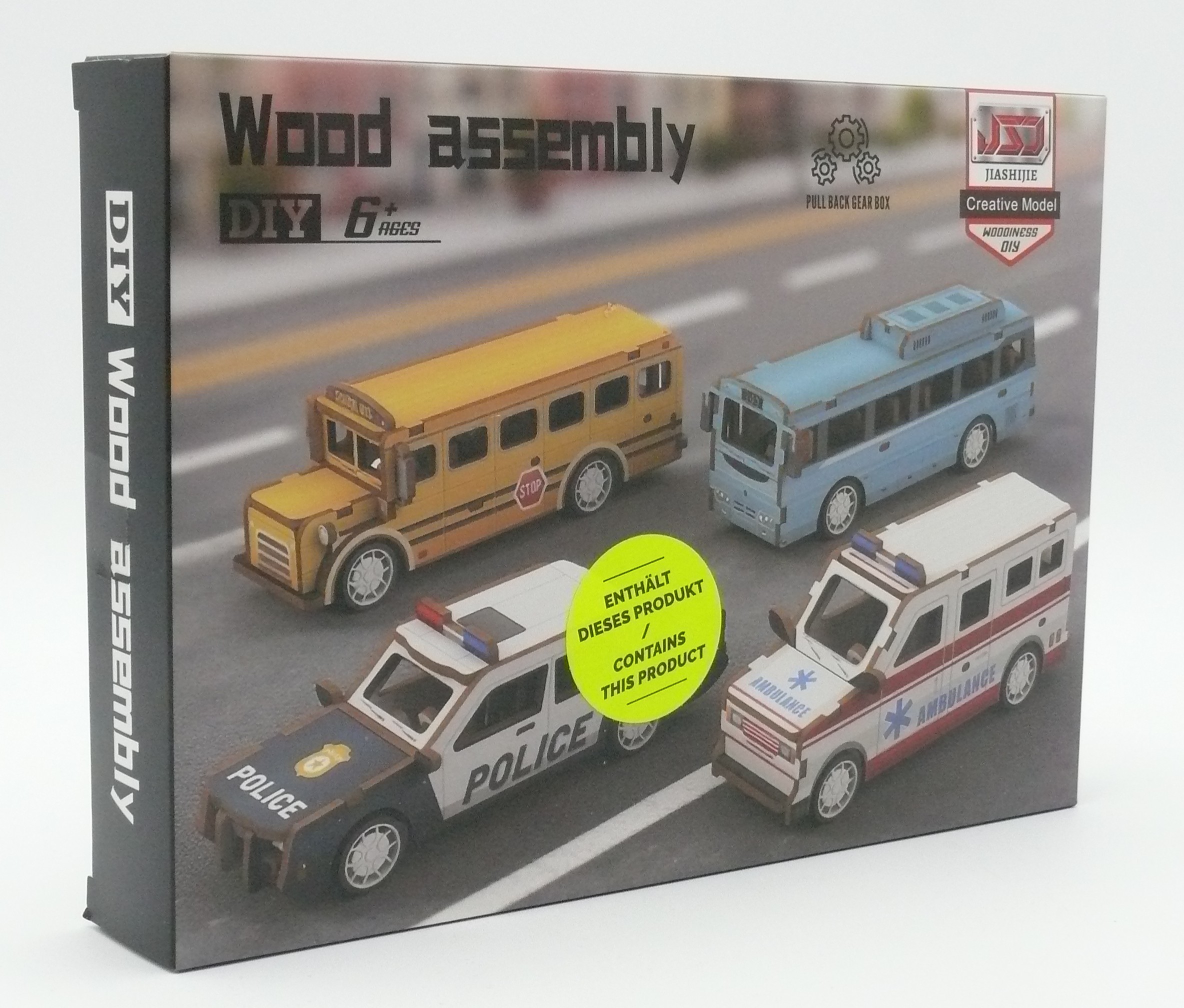 Holzbausatz klein - Dienstfahrzeuge