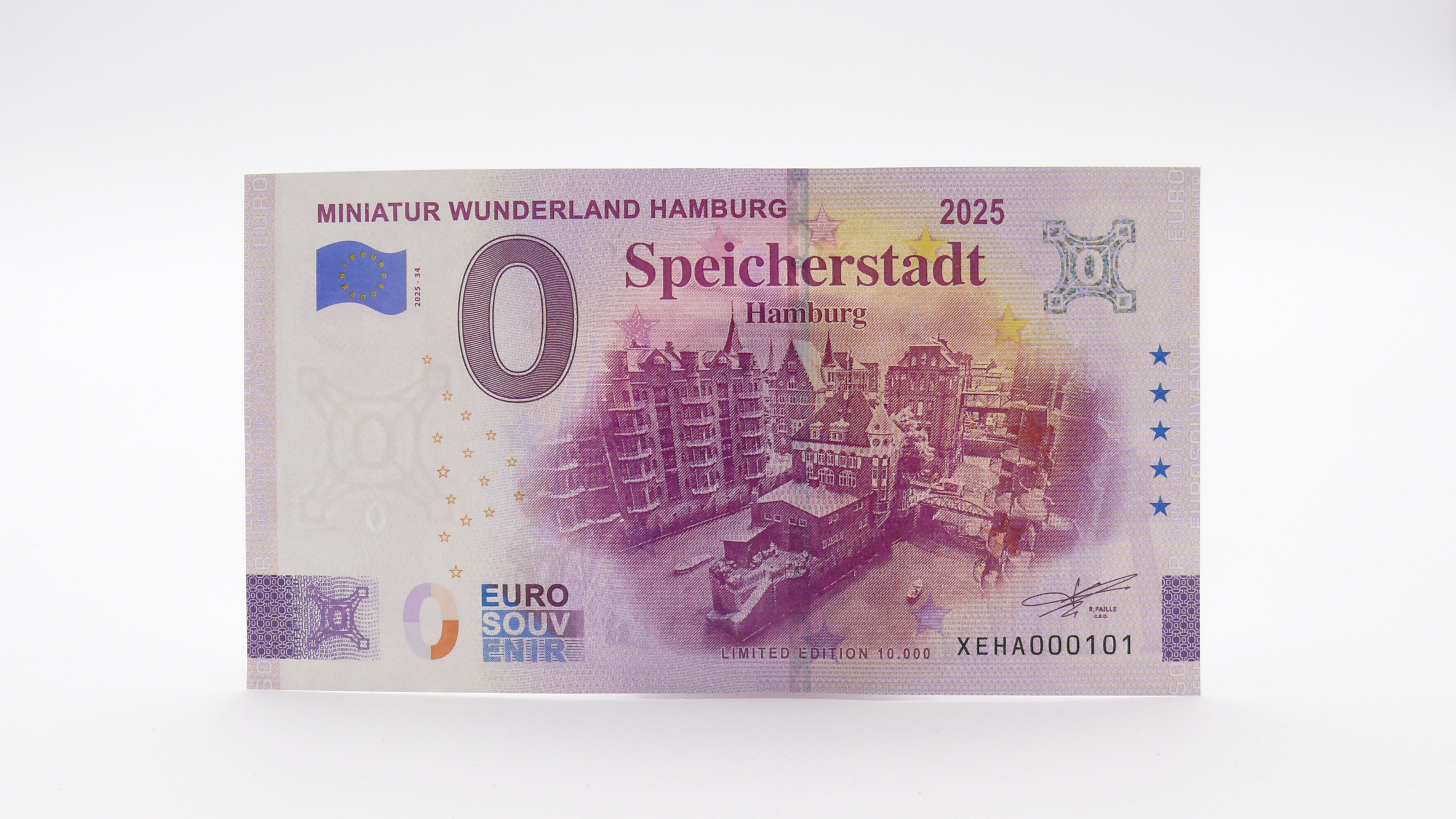 Euro-Souvenirschein Motiv "Speicherstadt" (2025-34)