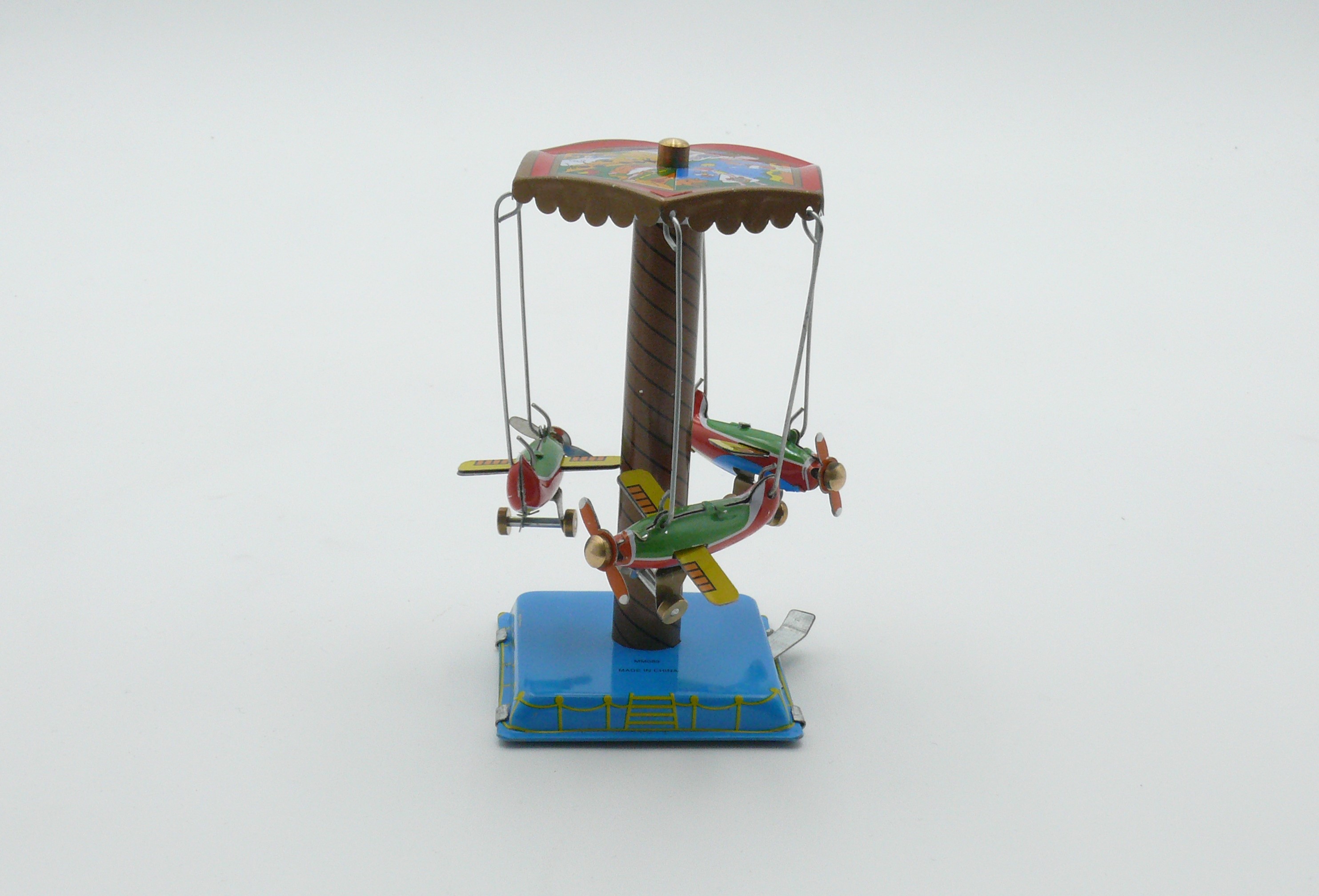 Blechspielzeug -  Karussell mit Flugzeugen (klein)