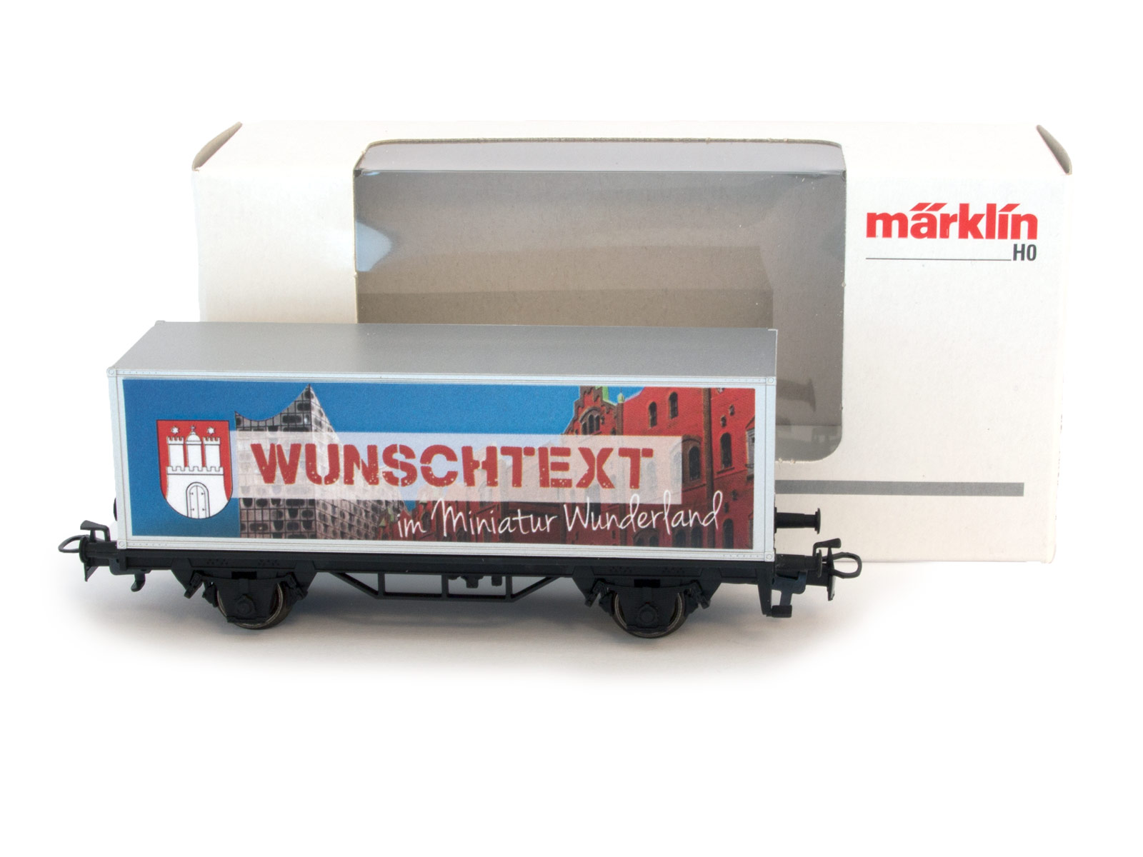 Miniatur Wunderland / Märklin H0 Sonderwaggon mit ihrem WUNSCHNAMEN (Freunde)