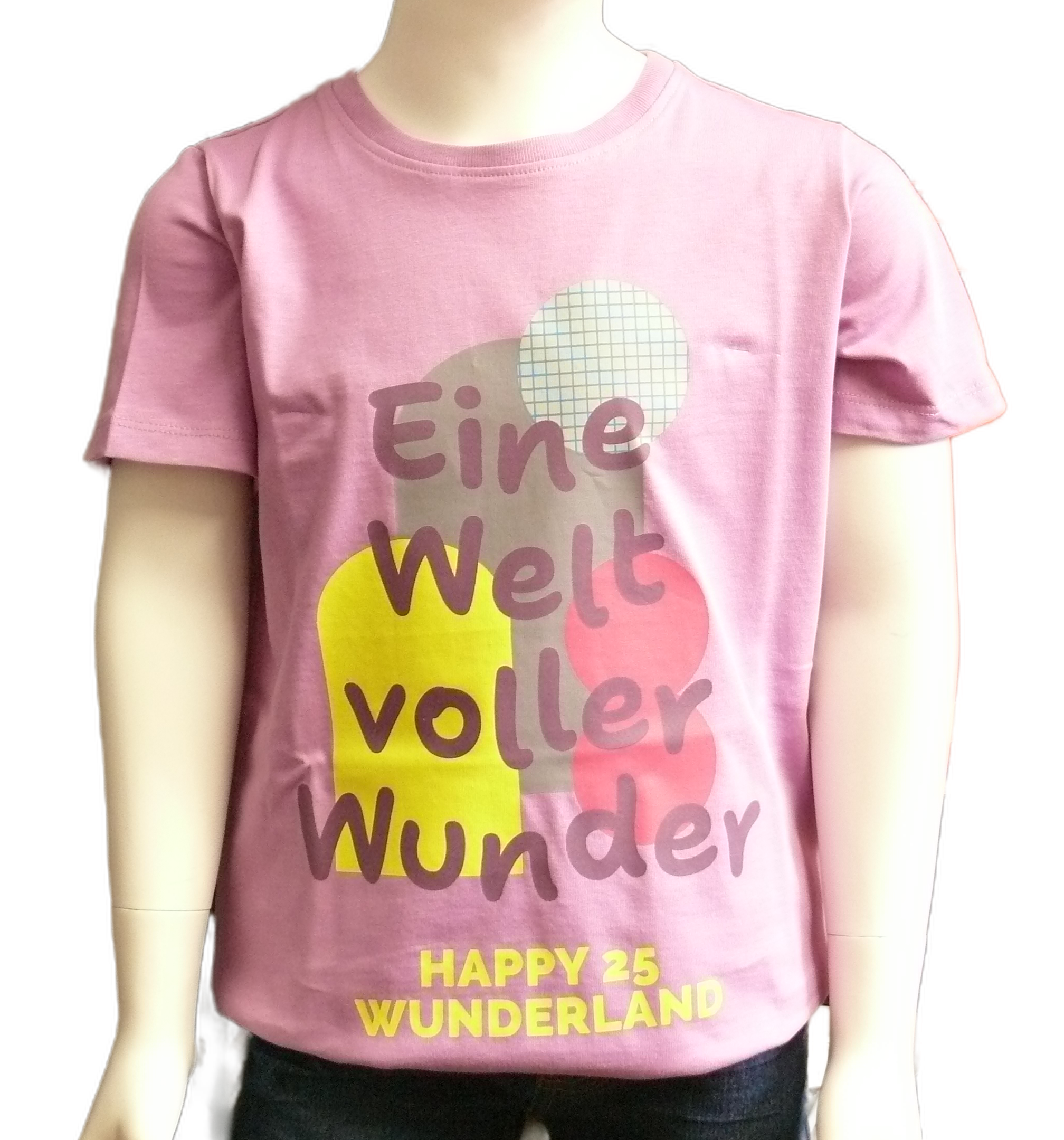 T-Shirt Kids– 25 Years of Miniatur Wunderland – World of Wonder, pink