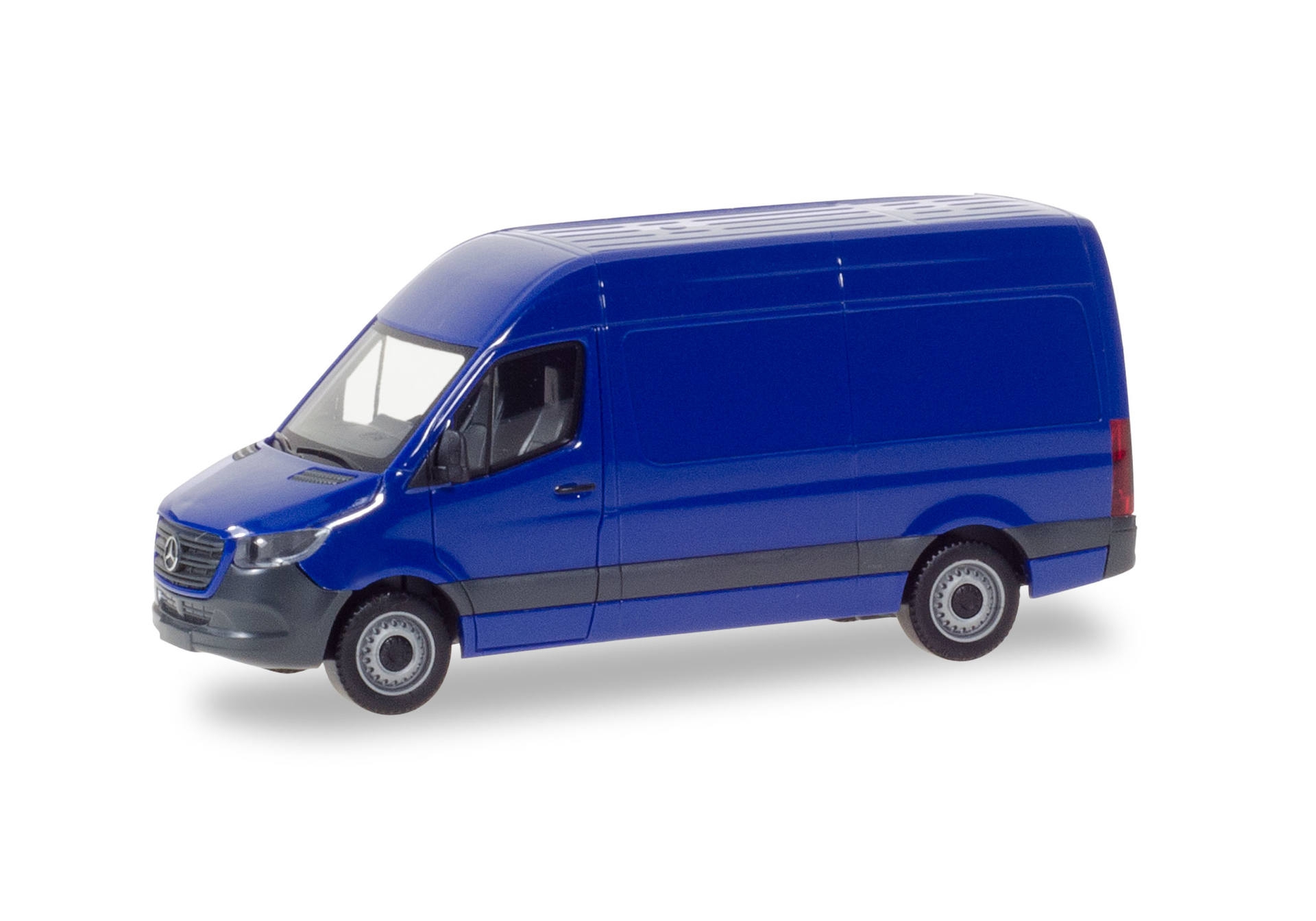 Herpa 093811 MB Sprinter 18 Kasten HD, ultramarinblau Modellfahrzeug H0 1:87