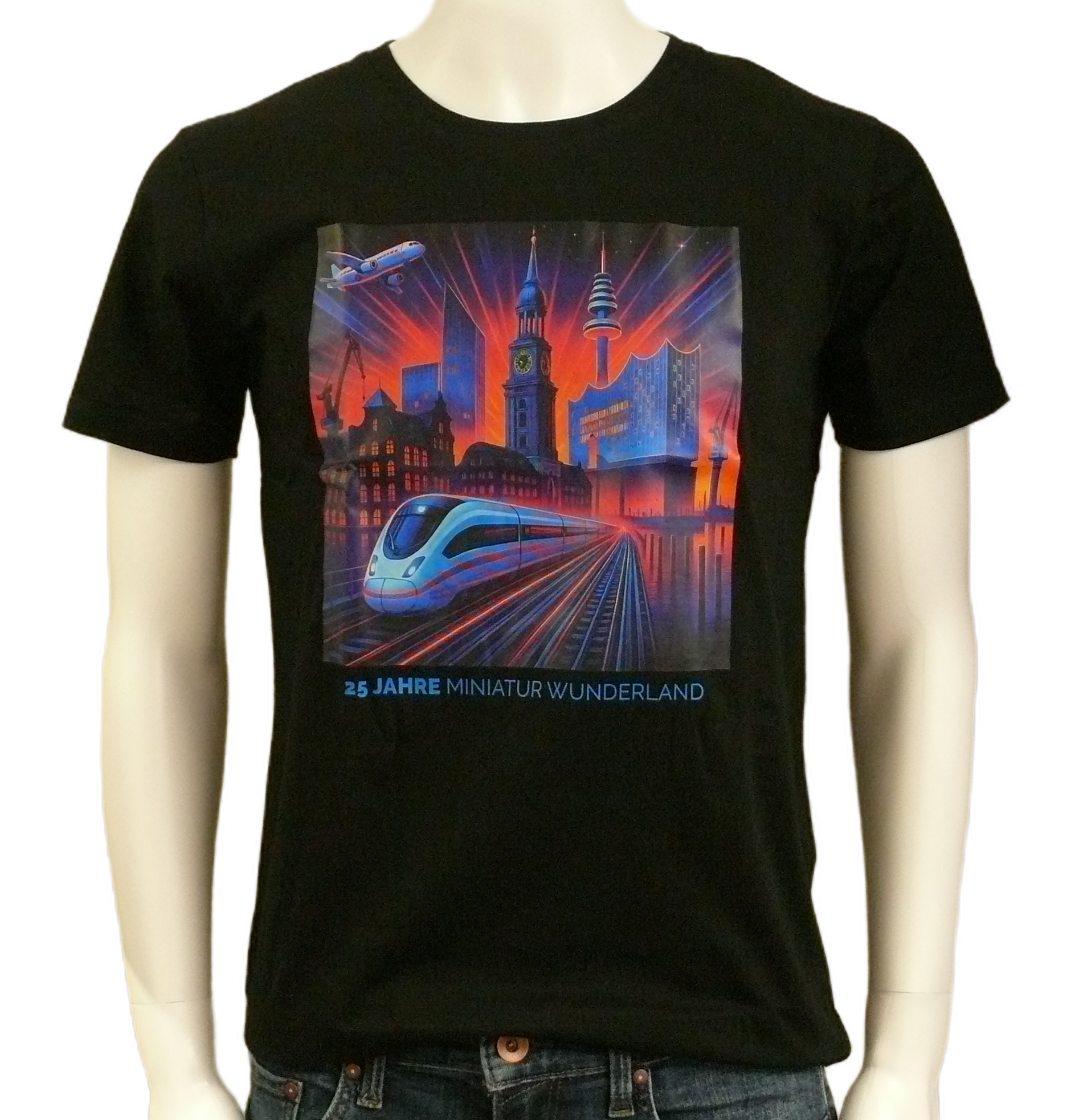 T-Shirt – 25 Years of Miniatur Wunderland – Neon
