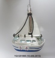 Weihnachtsbaumschmuck Segelschiff