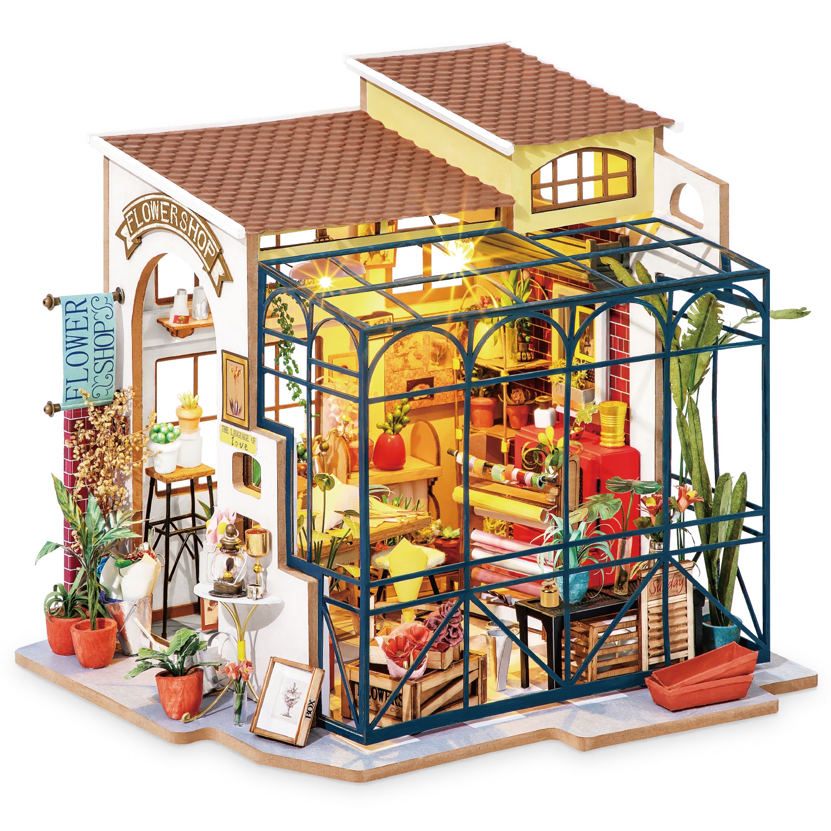 Emily's Flower Shop - Bausatz DIY - Robotime ROLIFE DG145 Emily's Flower Shop - Bausatz DIY - Robotime ROLIFE DG145