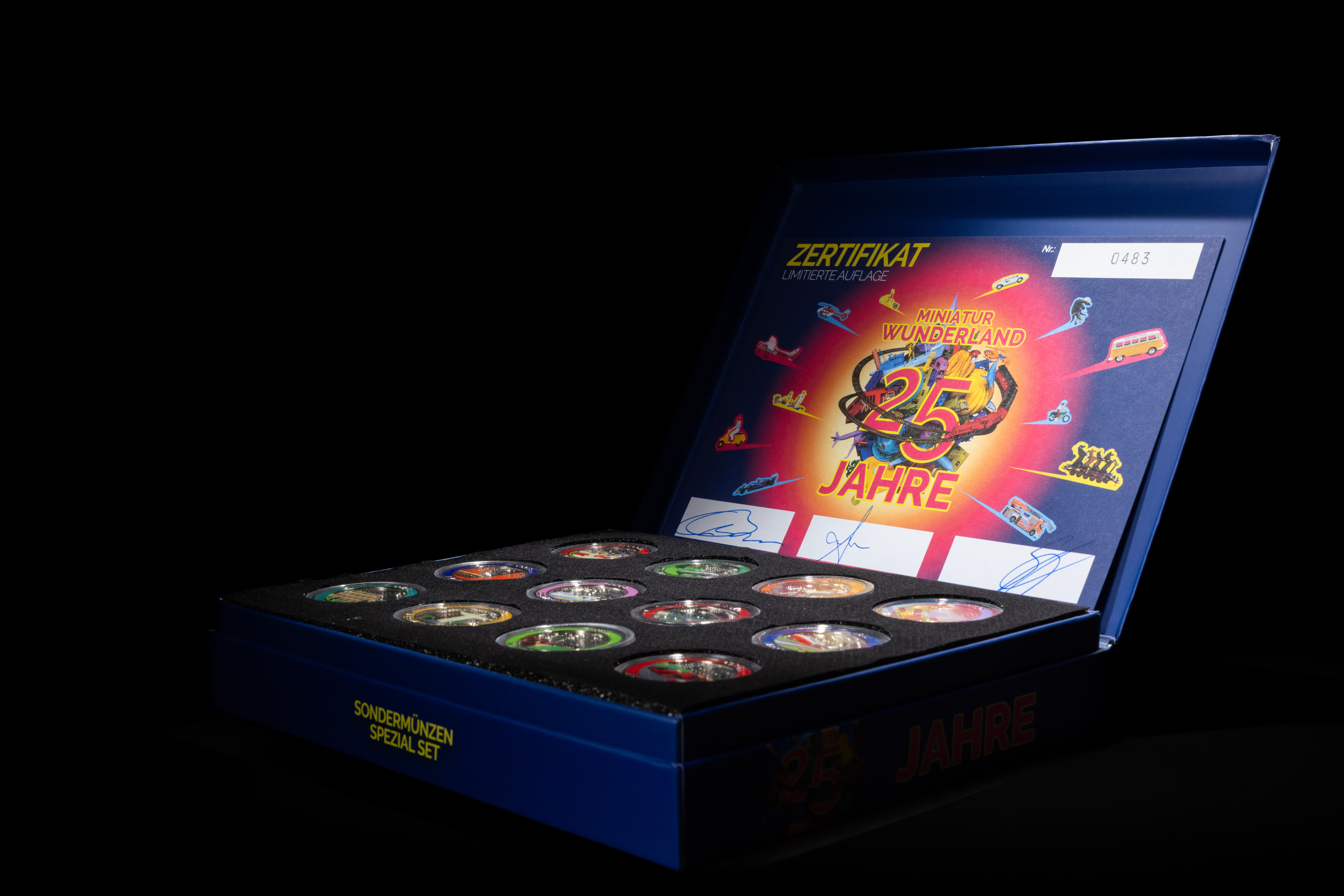 Jubiläumsmünzset - "25 Jahre Miniatur Wunderland" - limitiert, nummeriert & handsigniert