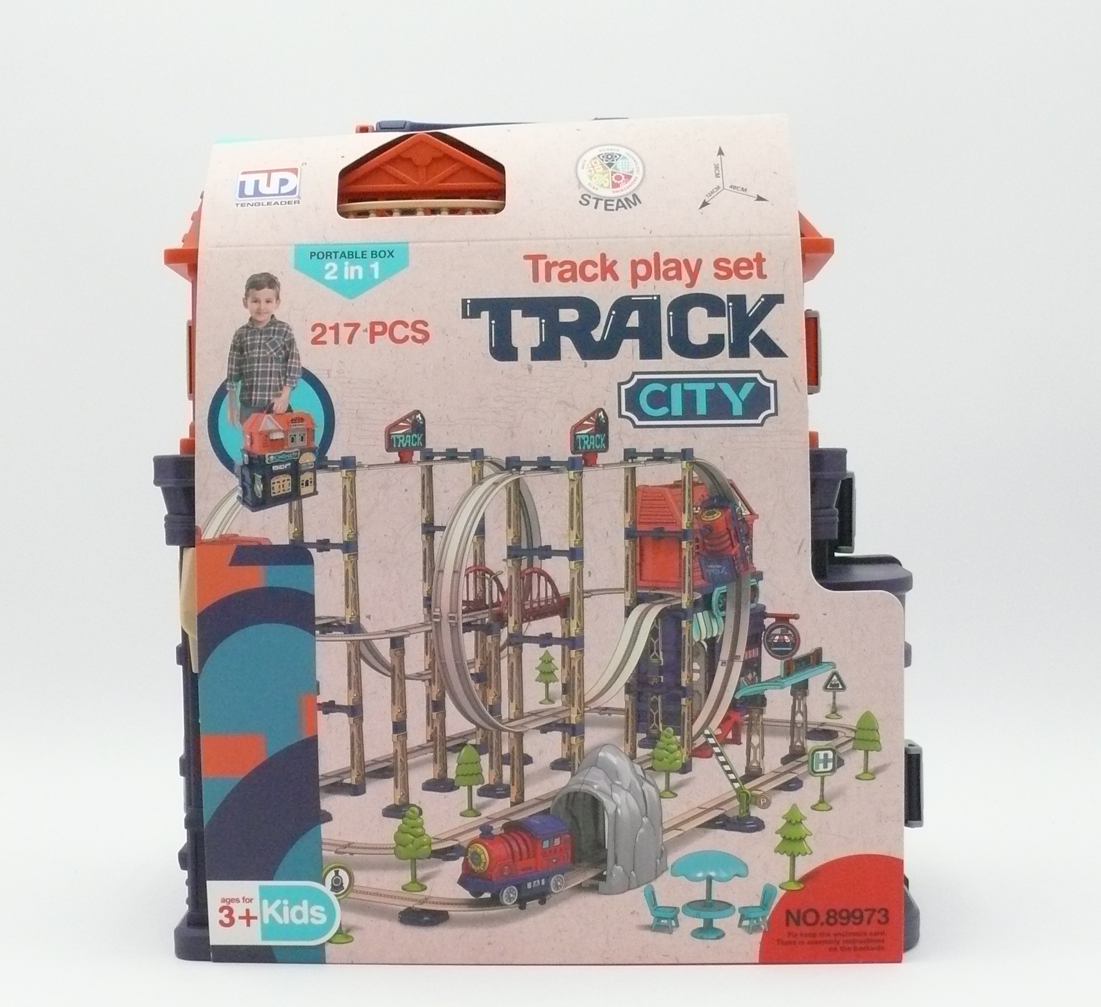 Portable Train Play Set with Tracks