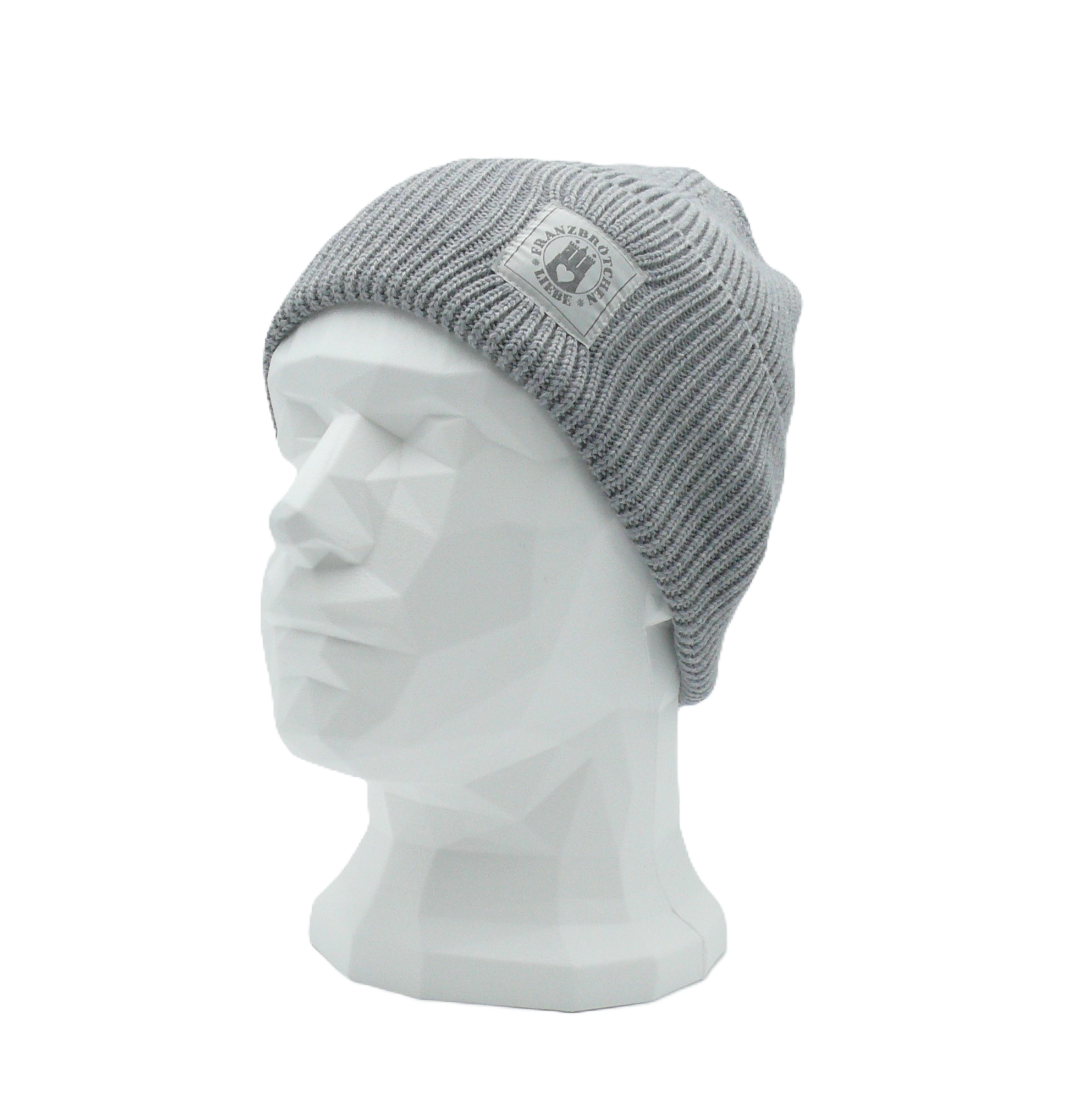 Franzbrötchenliebe Mütze "Alster" - grau