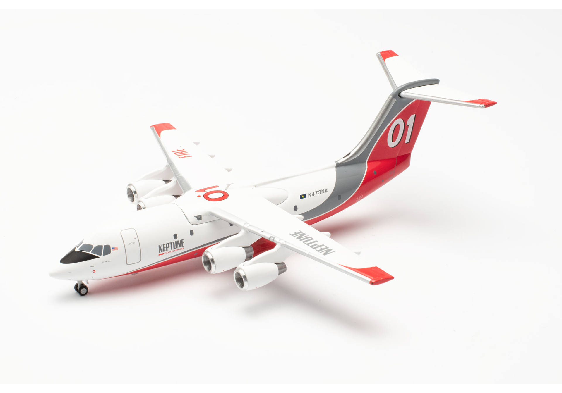 Herpa 572835 Neptune Aviation British Aerospace BAe 146-200 – N473NA / 01 1:200 Herpa 572835 Neptune Aviation British Aerospace BAe 146-200 – N473NA / 01 1:200