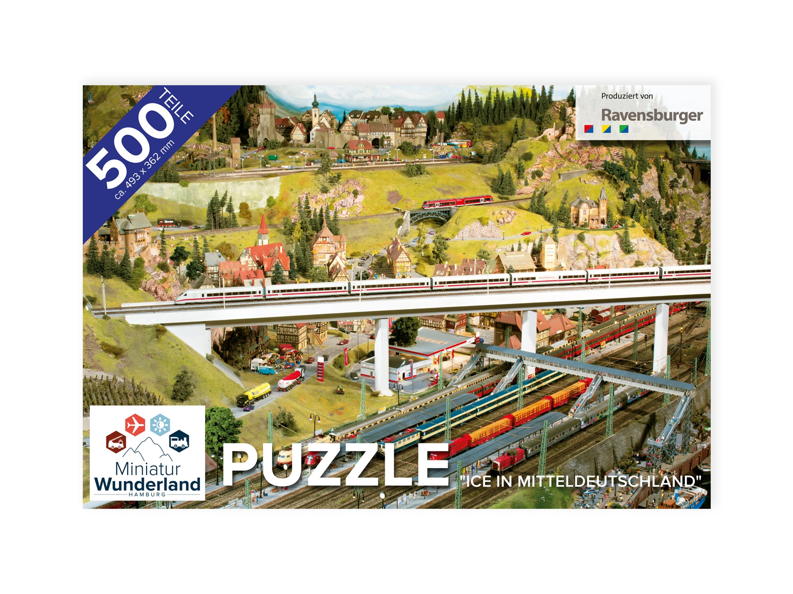 Puzzle "ICE in Mitteldeutschland" 500 Teile von Ravensburger Puzzle "ICE in Mitteldeutschland" 500 Teile von Ravensburger