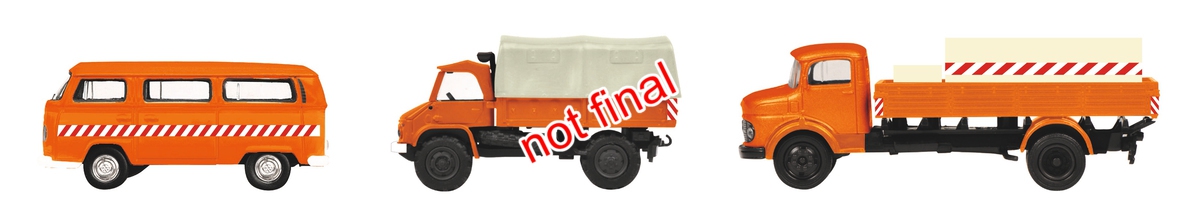 Schuco 452655600 MHI 3er-Set Kommunalfahrzeuge - VW T2 Bus, MB L322 Tankwagen, Unimog 404 Schuco 452655600 MHI 3er-Set Kommunalfahrzeuge - VW T2 Bus, MB L322 Tankwagen, Unimog 404