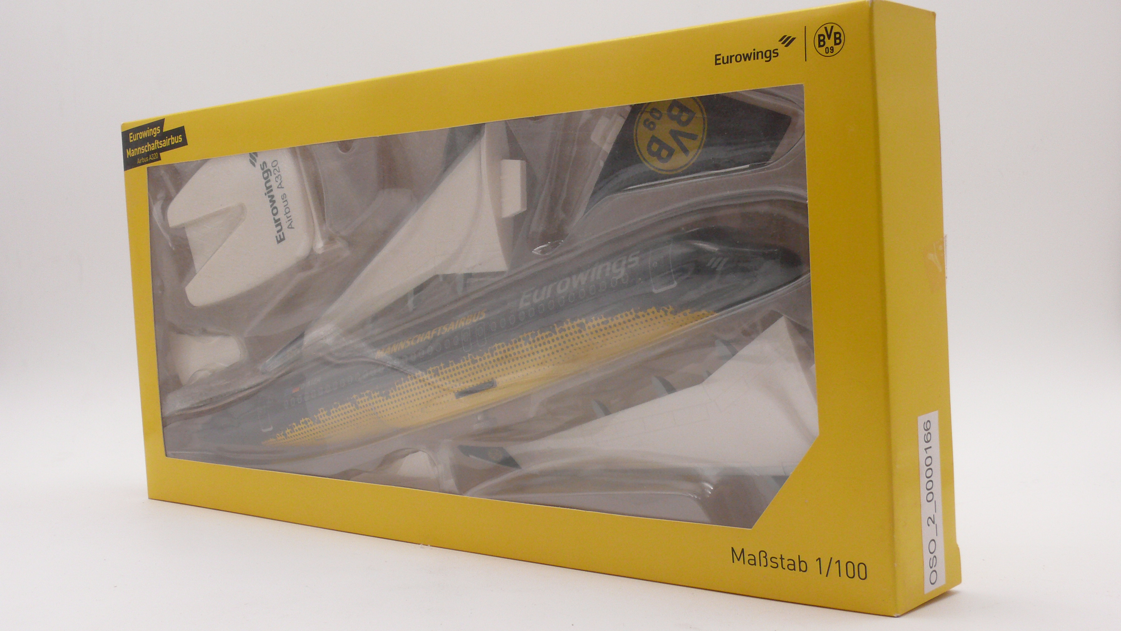 Herpa 611602 Airbus A320 Eurowings "BVB Mannschaftsairbus" 1:100