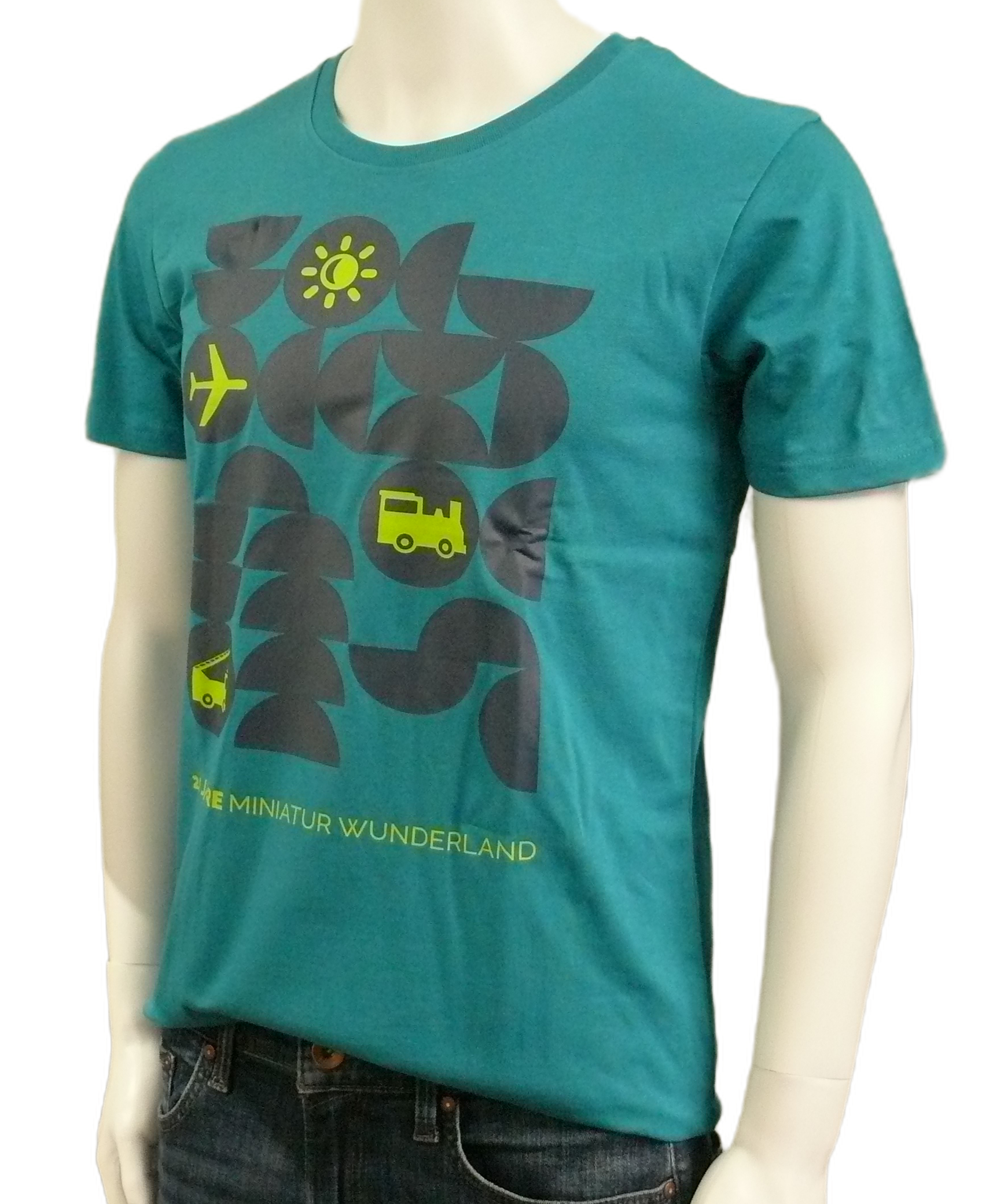 T-Shirt – 25 Years of Miniatur Wunderland – Icons, Green