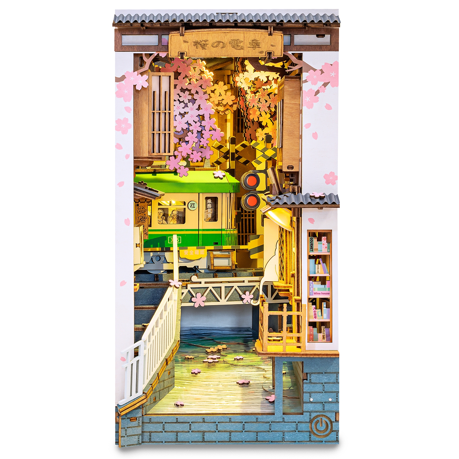 Holzbausatz / Book Nook- Sakura Densya - TGB01