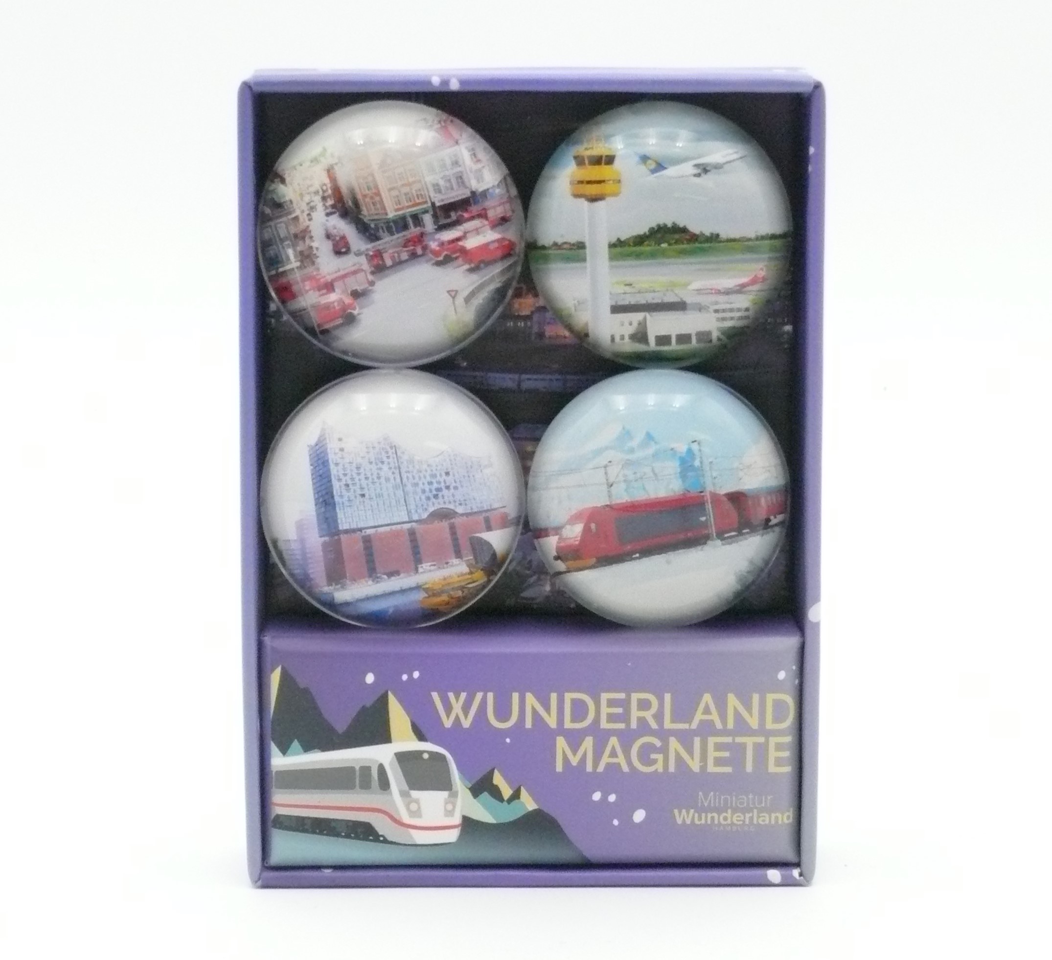 Set of 4 Miniatur Wunderland Magnets in Box