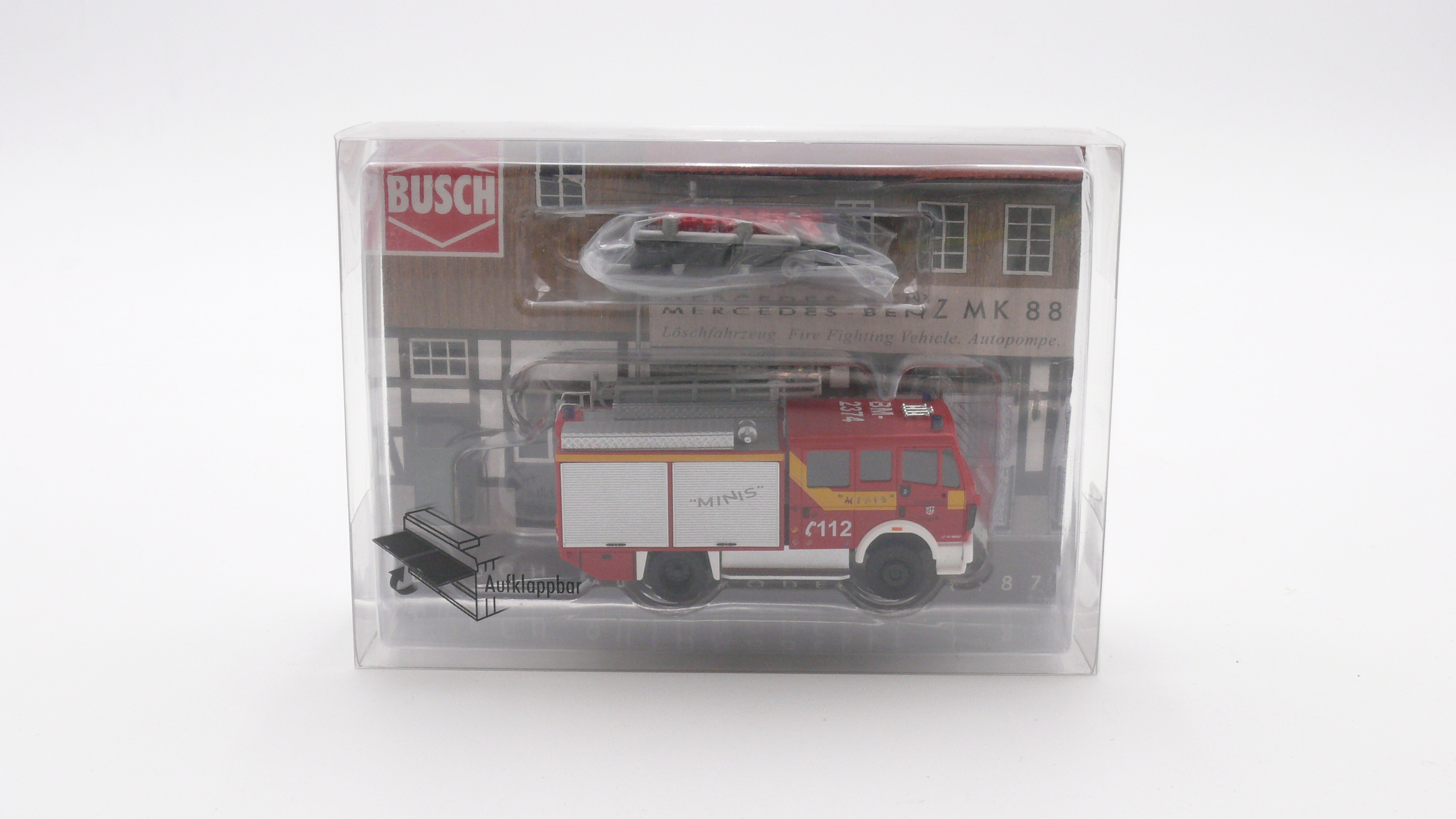 Busch 43859 Mercedes Benz MK 88 "Minis Feuerwehr Hürth" 1:87