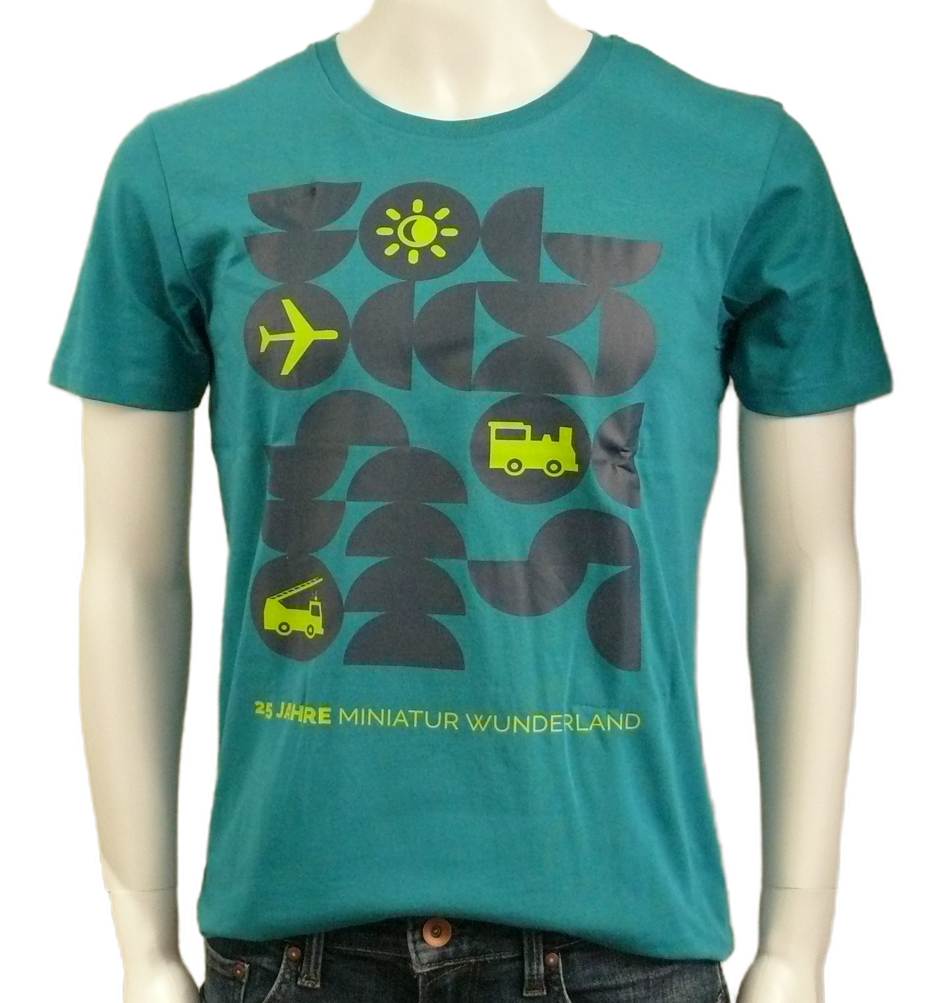 T-Shirt – 25 Years of Miniatur Wunderland – Icons, Green