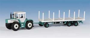 Kibri 12260 H0 MB Traktor mit Rungenflachwagen Kibri 12260 H0 MB Traktor mit Rungenflachwagen
