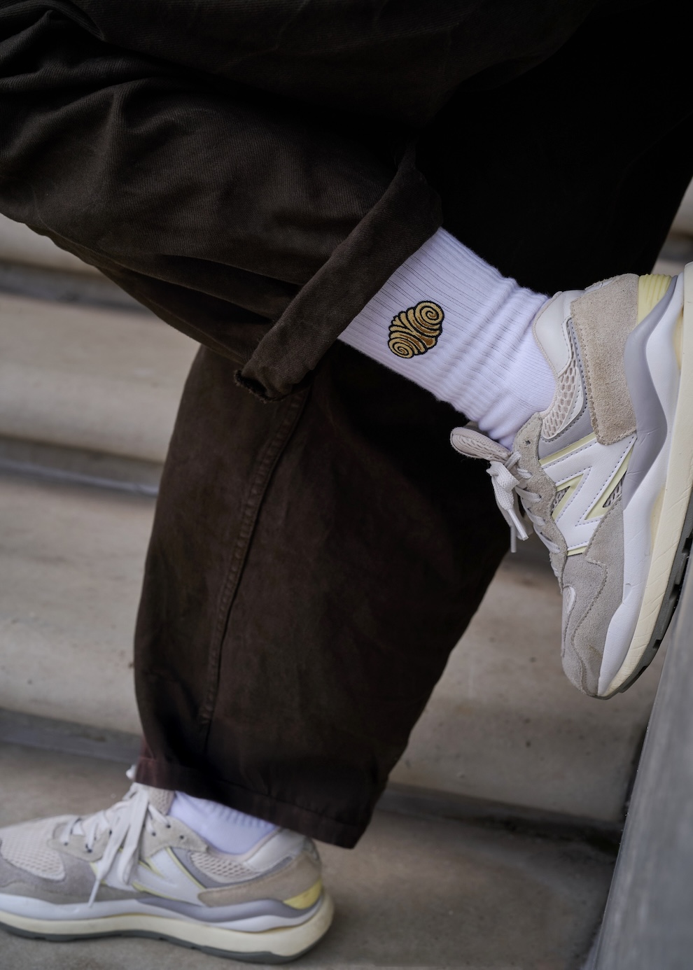 Socks – Franzbrötchen (white)