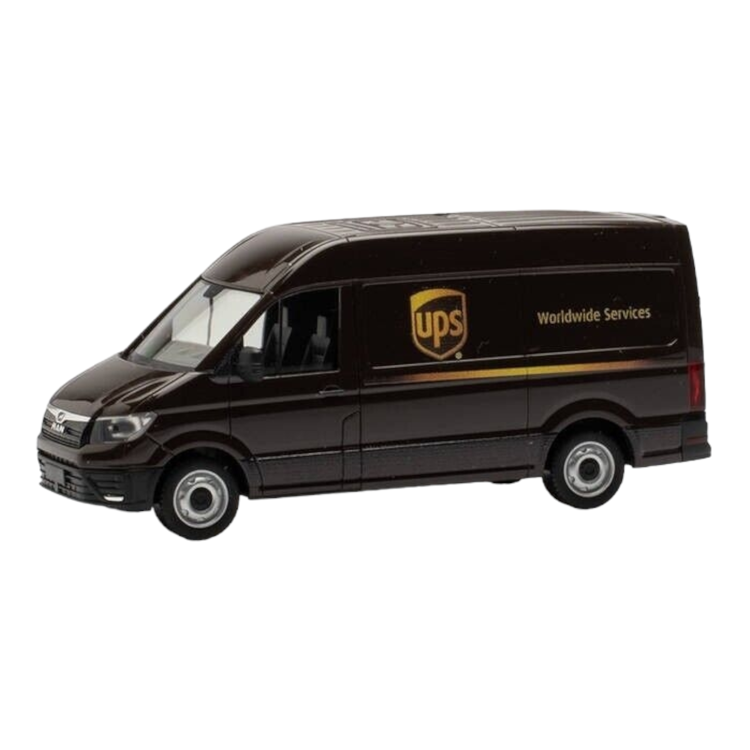 Herpa 097123 MAN TGE Kasten UPS Worldwide Services Modellfahrzeug H0 1:87