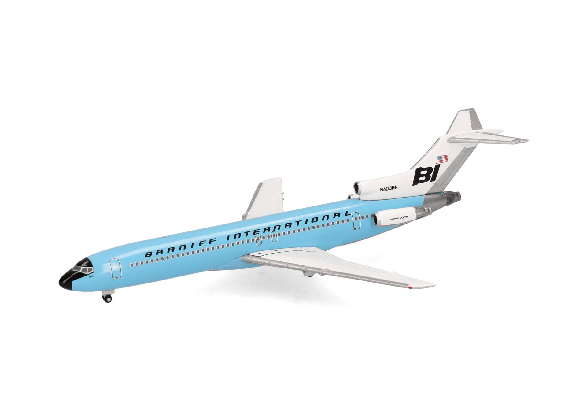 Herpa 537544 Boeing 727-200 Braniff 1:500