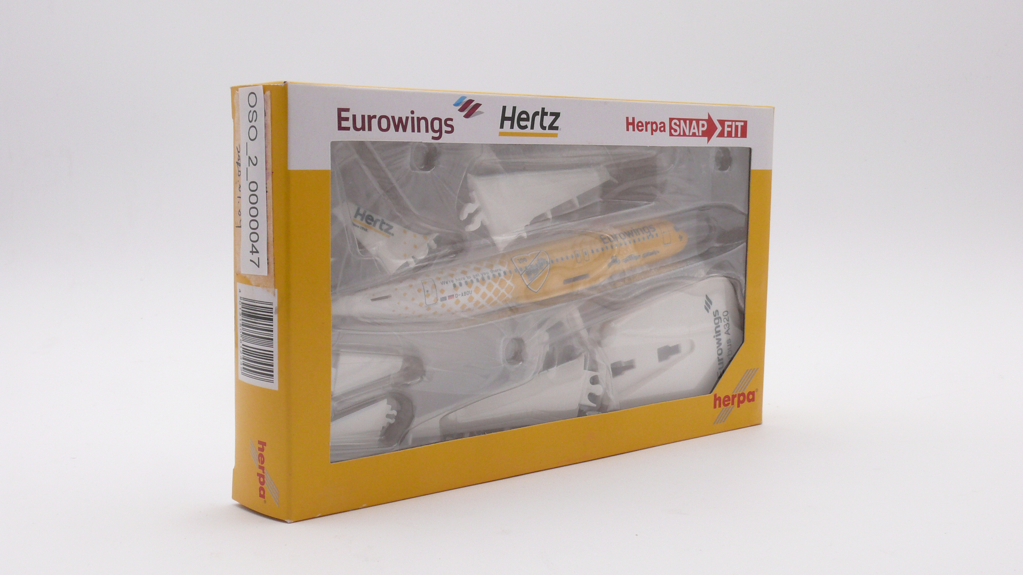 Herpa 612449 Airbus A320 eurowings Hertz D-ABDU 1:200