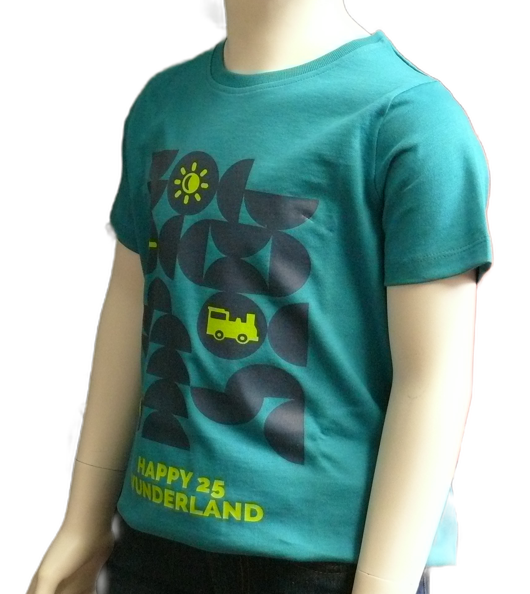 T-Shirt Kind - 25 Jahre Miniatur Wunderland - Icons, türkis