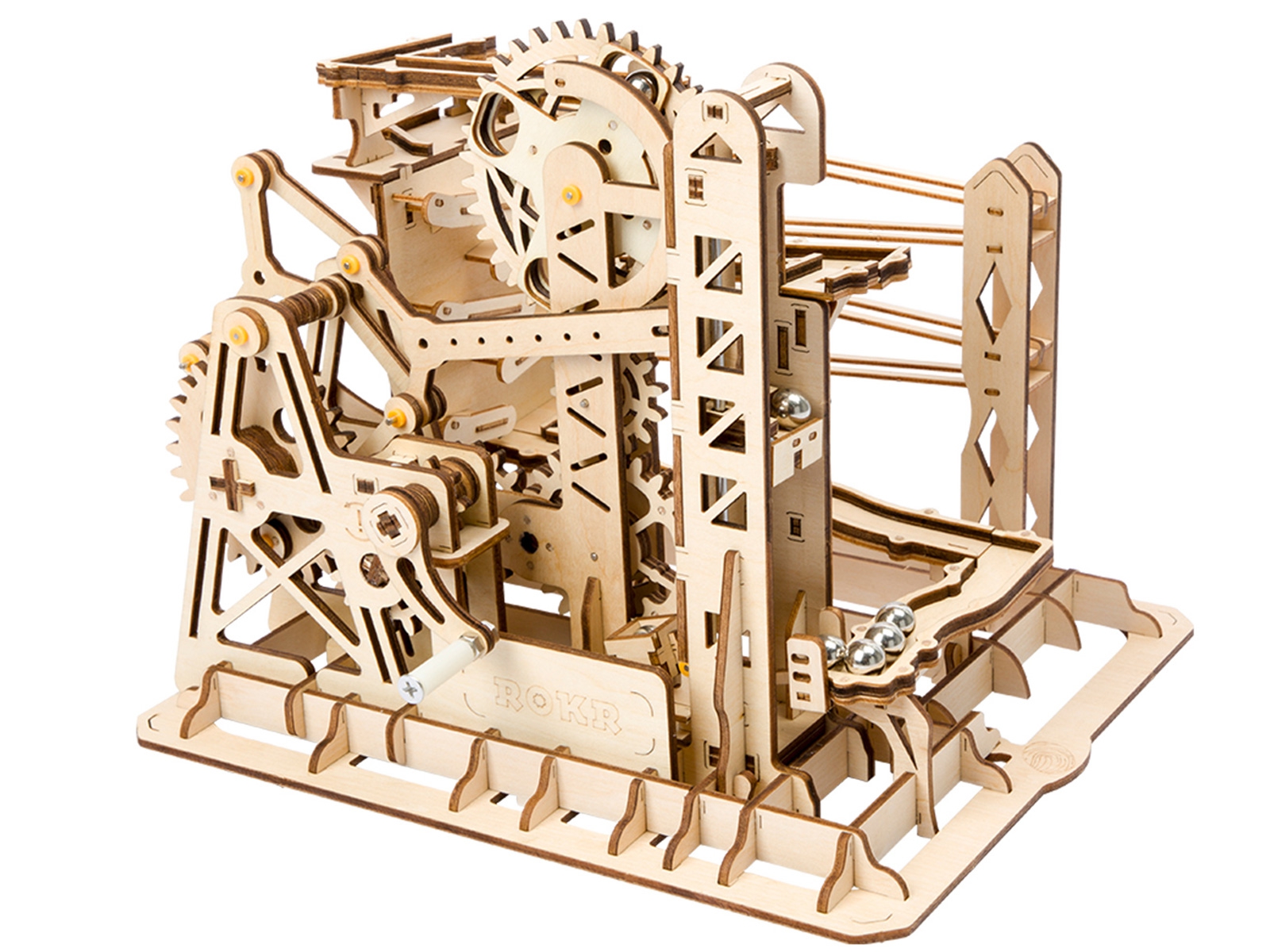 Kugelbahn / Murmelbahn 3D Puzzle Holz Lift - Robotime ROKR LG503