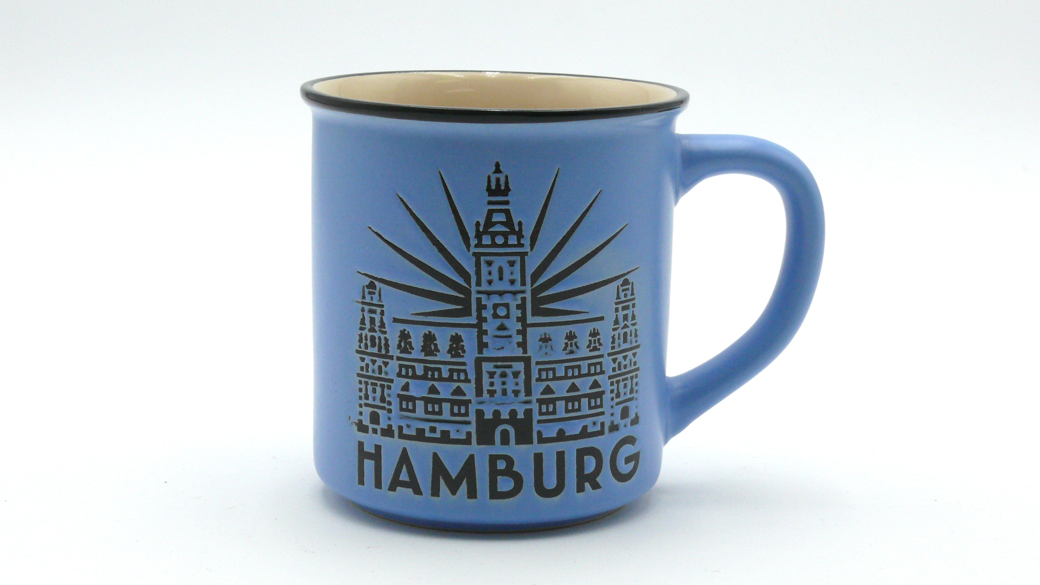 Mug Hamburg “City Hall”, blue