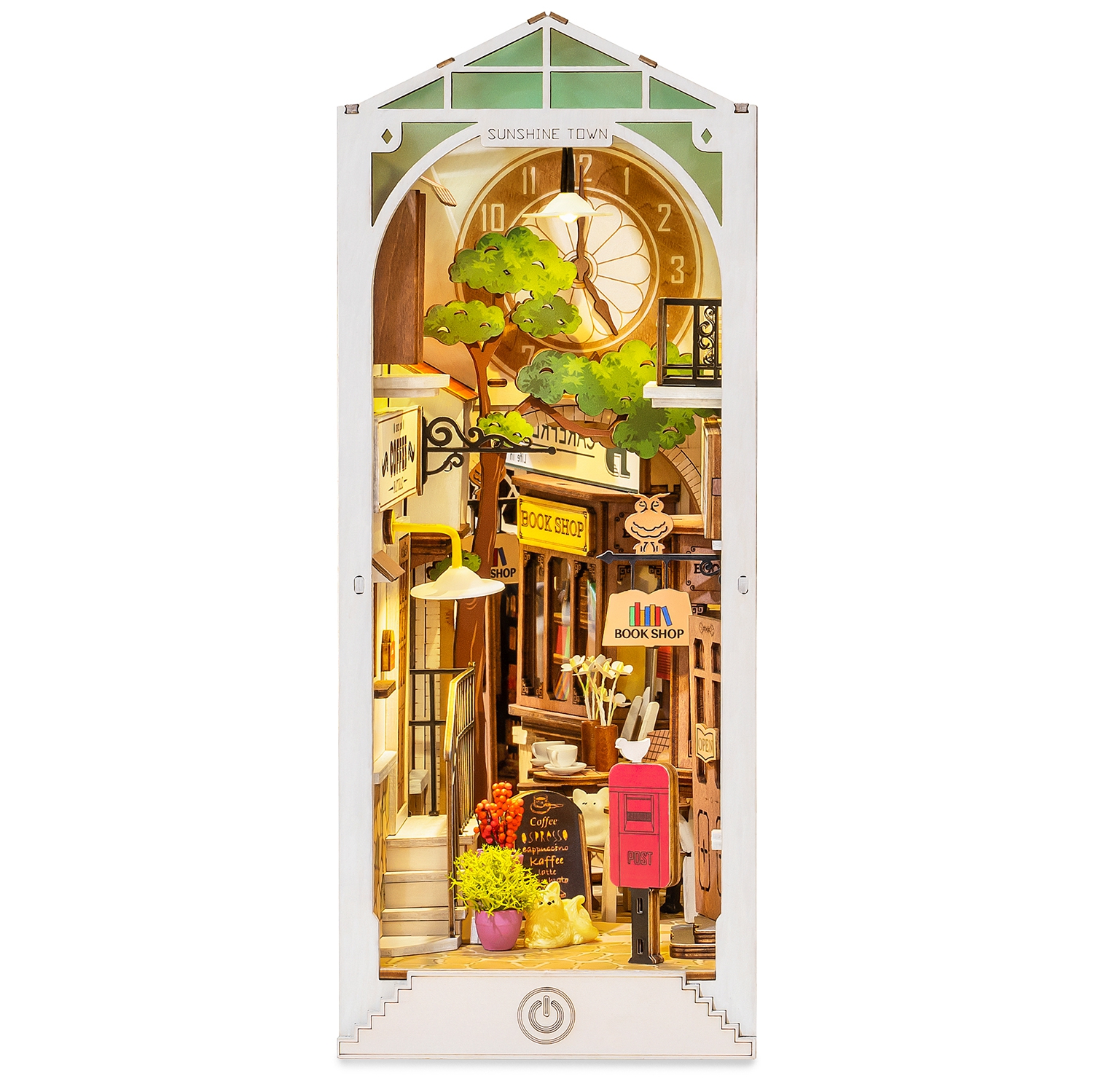 Holzbausatz / Book Nook - Sunshine Town - TGB02 Holzbausatz / Book Nook - Sunshine Town - TGB02