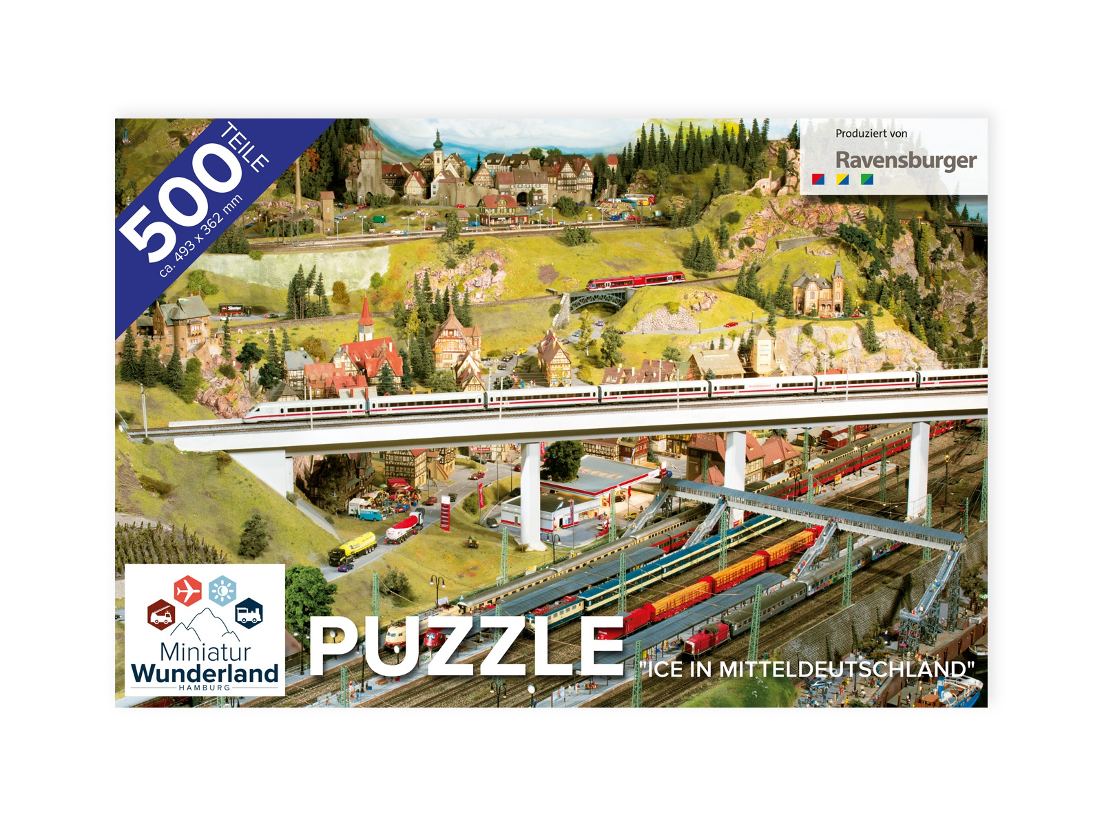 Puzzle "ICE in Mitteldeutschland" 500 Teile von Ravensburger (Freunde)