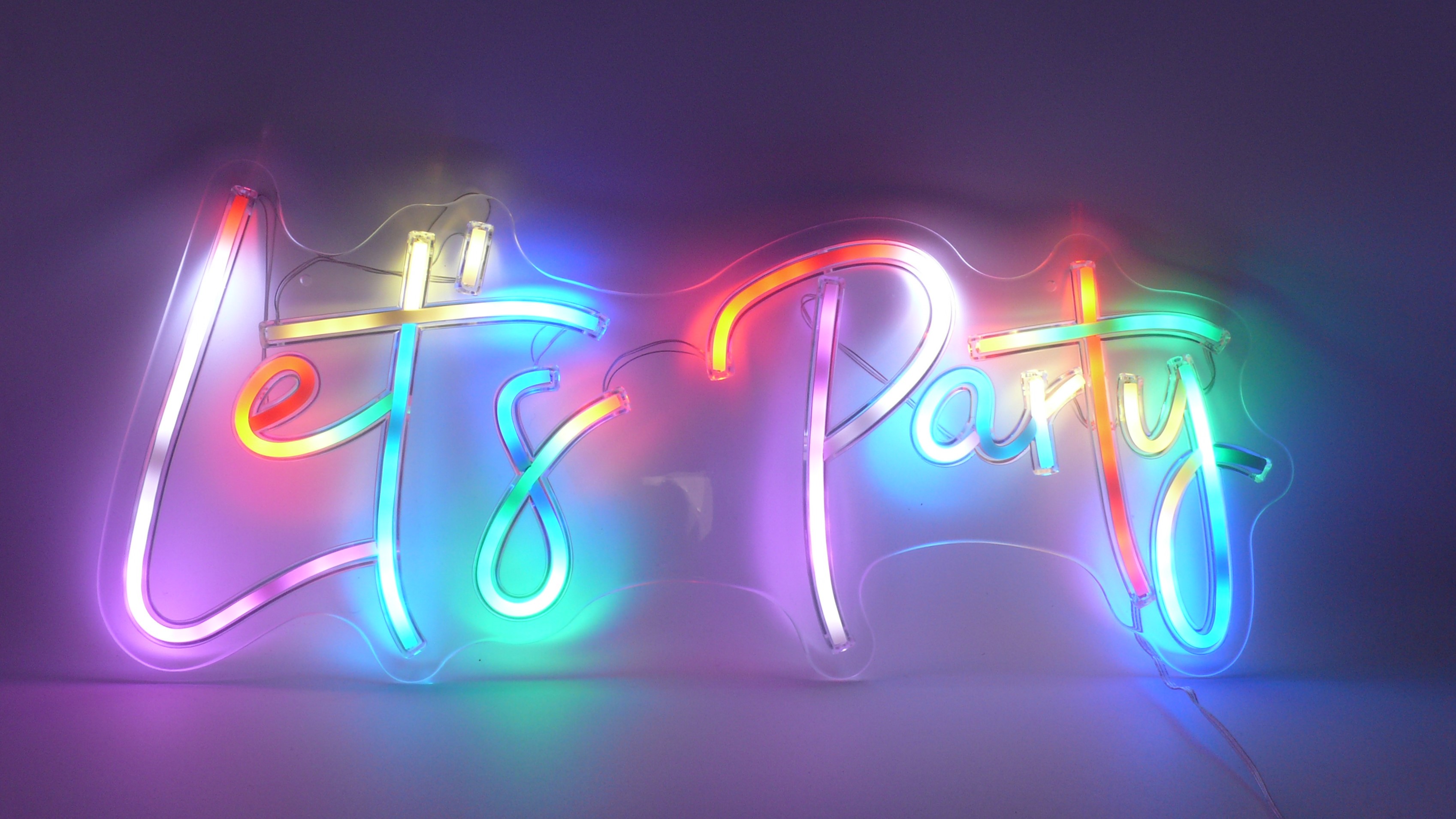 Neonlampe Let´s Party (mit verschiedenen Effekten)