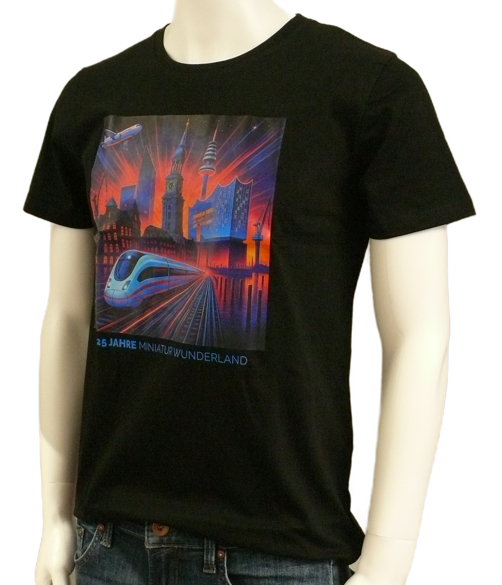 T-Shirt – 25 Years of Miniatur Wunderland – Neon