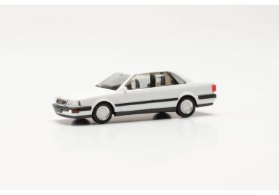 Herpa 023962-002 Audi V8 Limousine mit BBS-Felgen, weiß