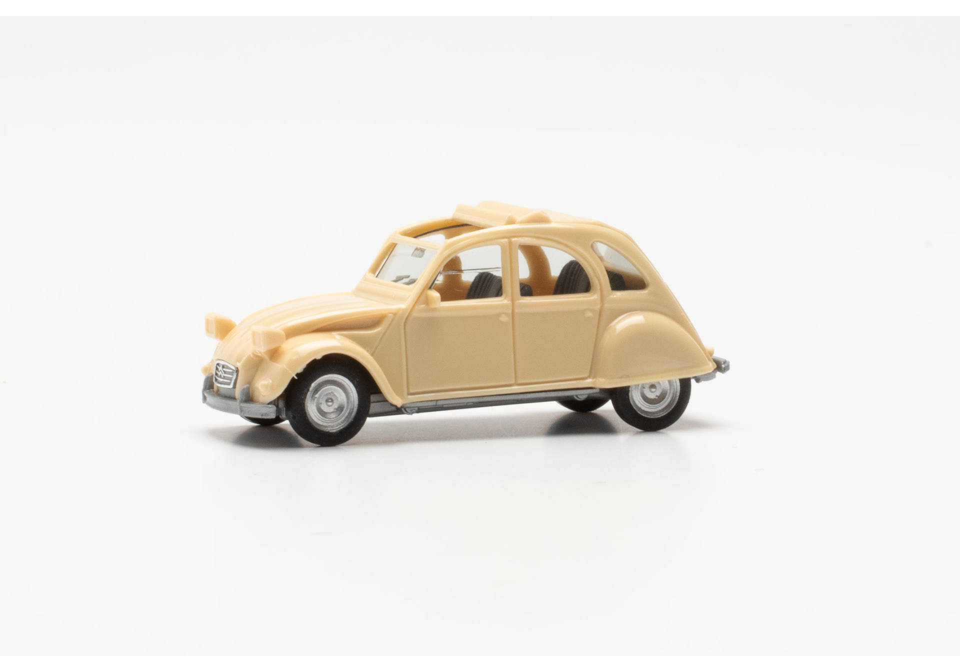 Herpa 020824-007 Citroen 2 CV Rolldach offen, elfenbein 1:87